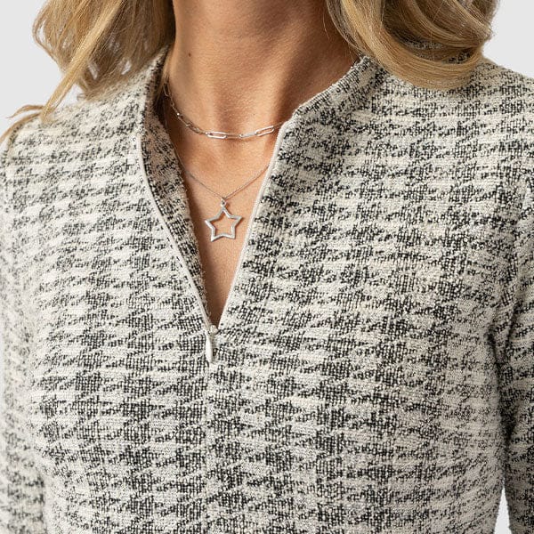 Zipped Neckline