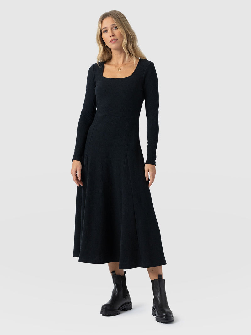 Akia Long Sleeve Dress - Black - Women's Dresses | Saint + Sofia® EU