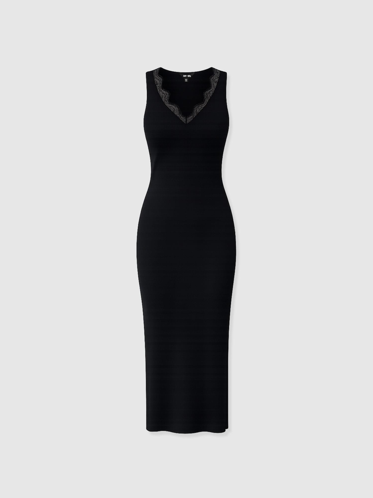 Andie Sleeveless V Neck Dress - Black Lace - Women's Dresses | Saint + Sofia® EU