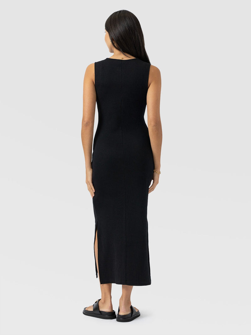 Andie Sleeveless V Neck Dress - Black Lace - Women's Dresses | Saint + Sofia® EU