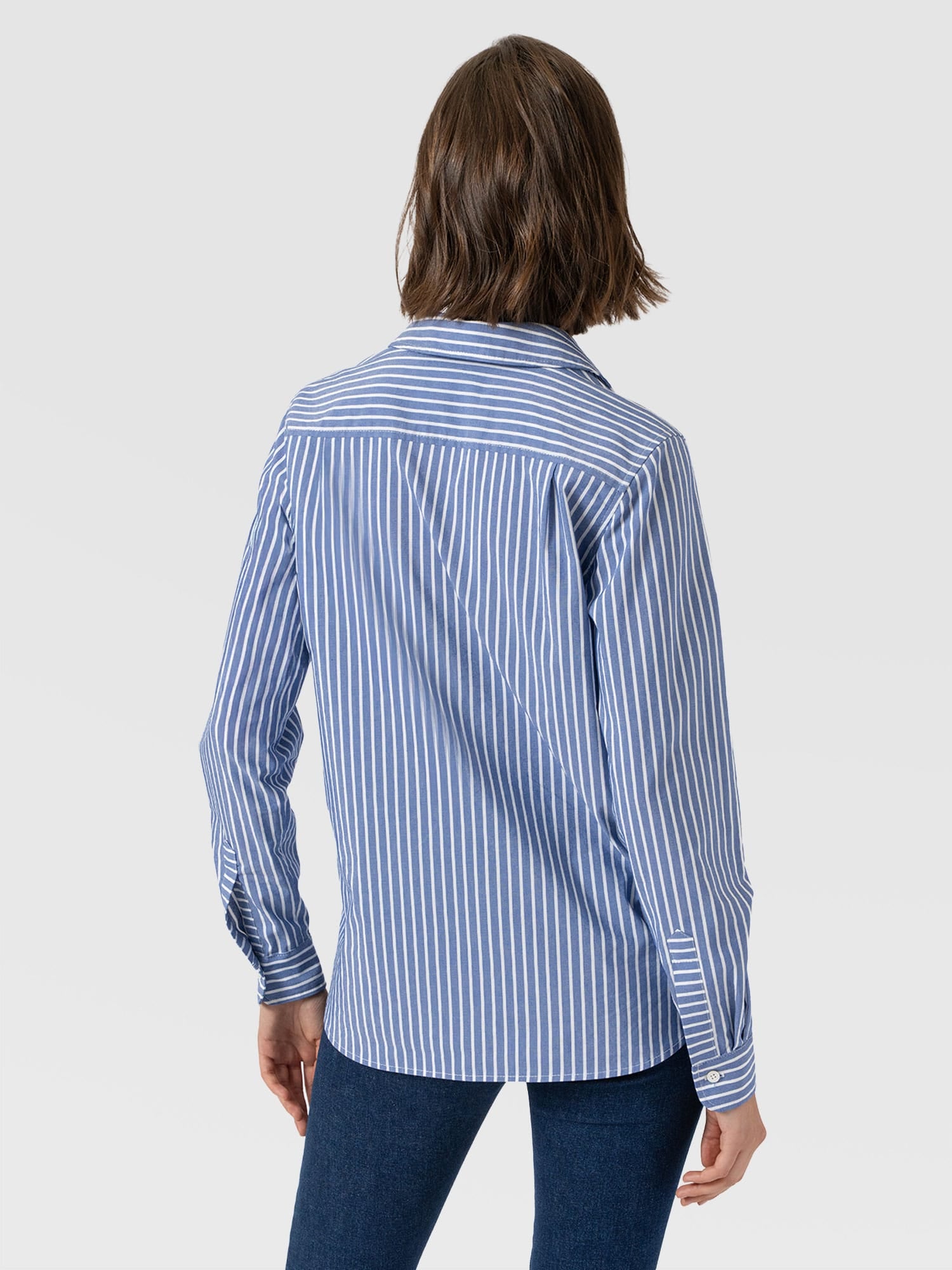 Anneliese Shirt - Blue Stripe - Women's Blouses | Saint and Sofia® EU