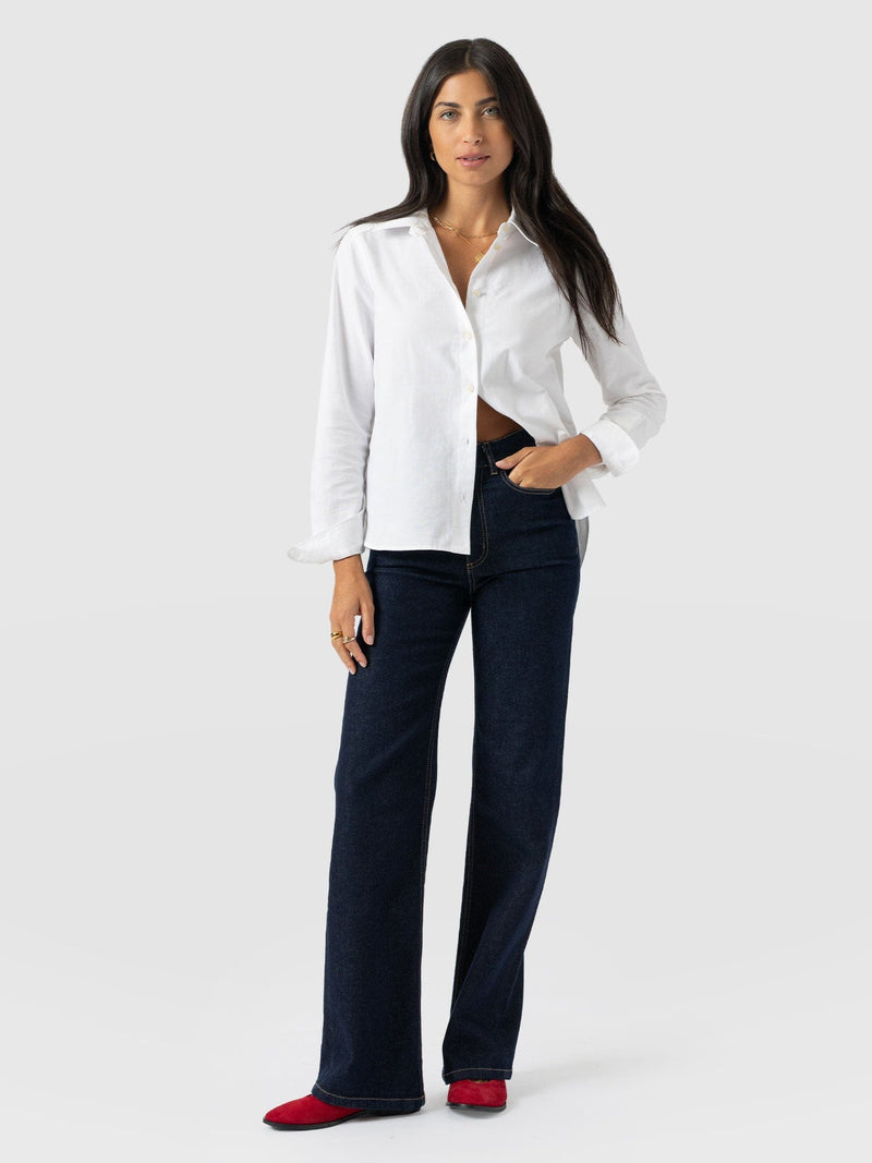 Anneliese Shirt - White - Women's Blouses | Saint + Sofia® EU
