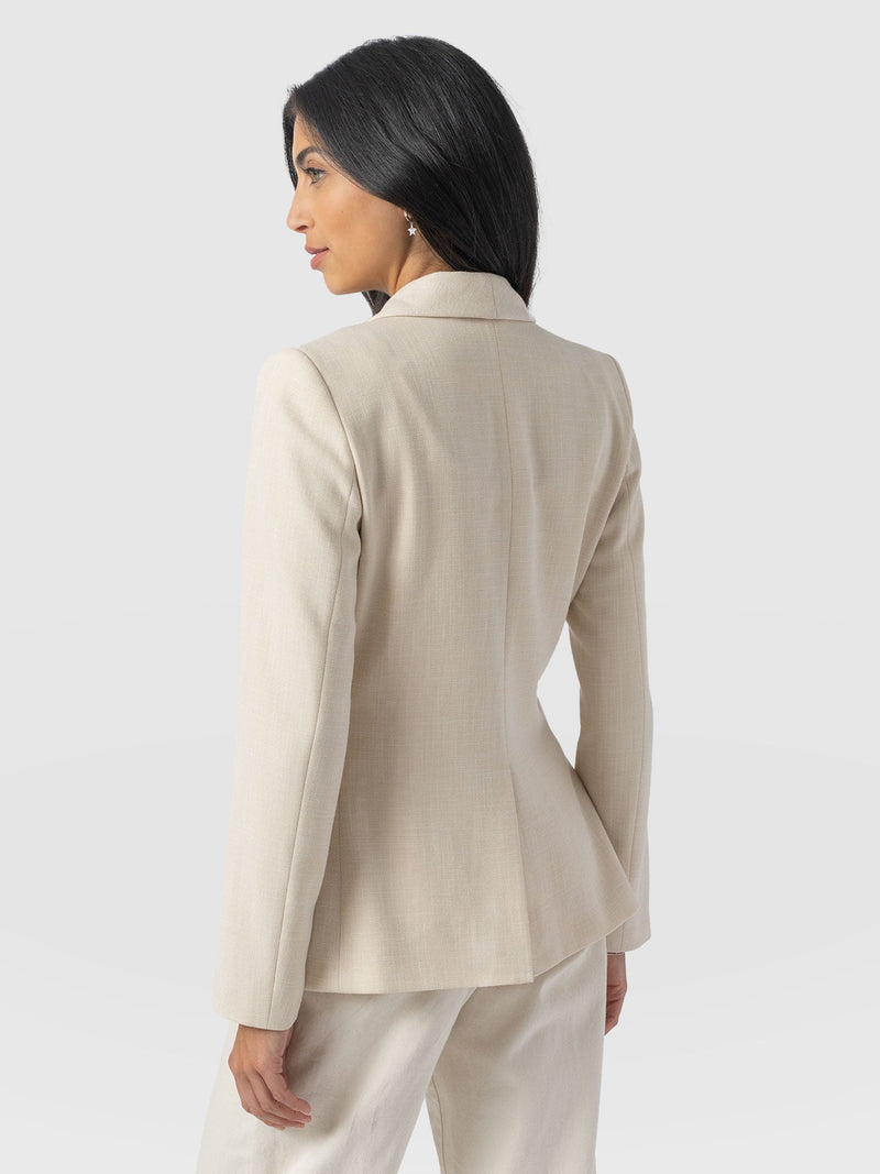 Argent Blazer - Cream - Women's Jackets | Saint + Sofia® EU