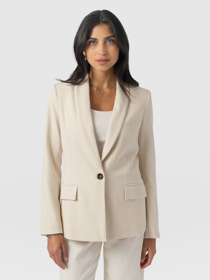 Argent Blazer - Cream - Women's Jackets | Saint + Sofia® EU