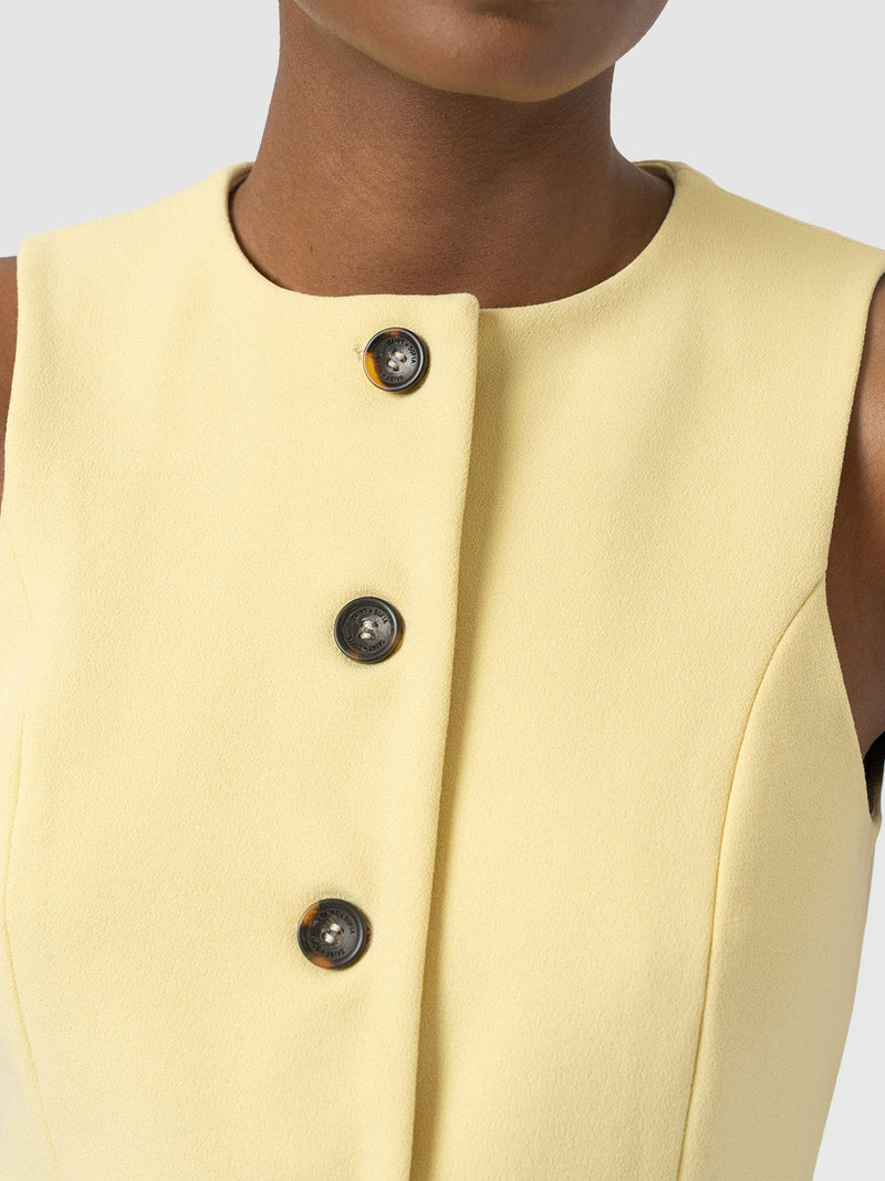 Argent Waistcoat - Butter Yellow - Women's Jackets | Saint + Sofia® EU