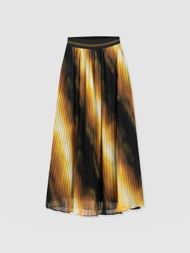 Aria Pleated Skirt - Yellow Gradient - Women's Skirts | Saint and Sofia® EU