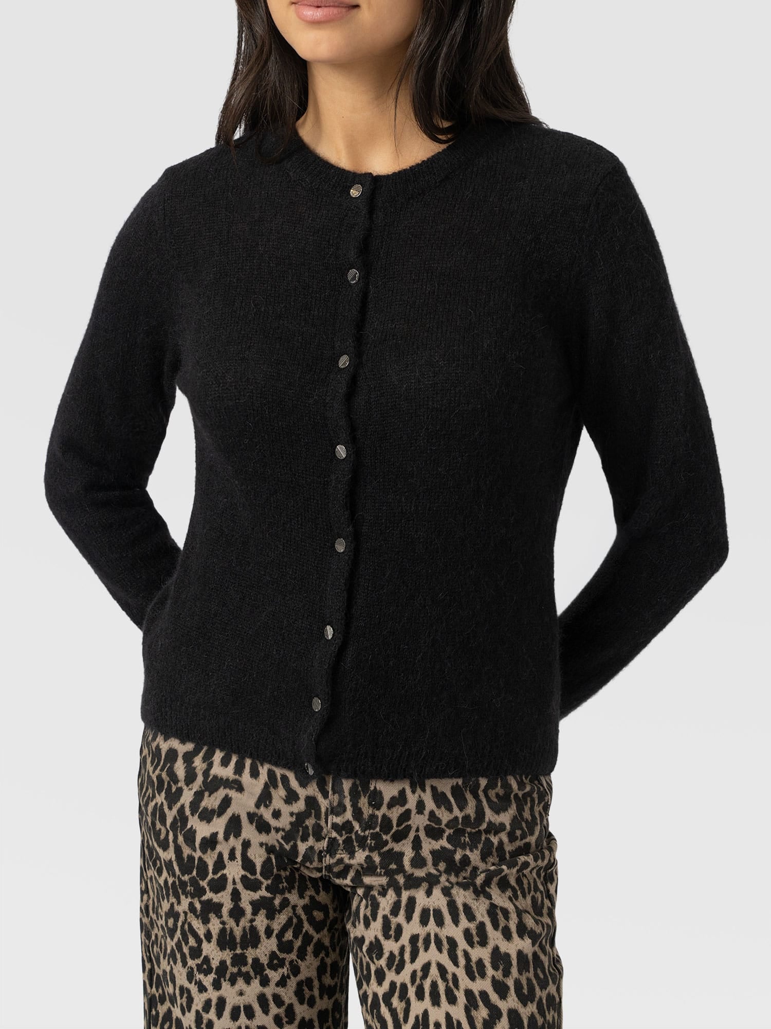 Ariella Cardigan - Black - Women's Jumpers | Saint and Sofia® EU