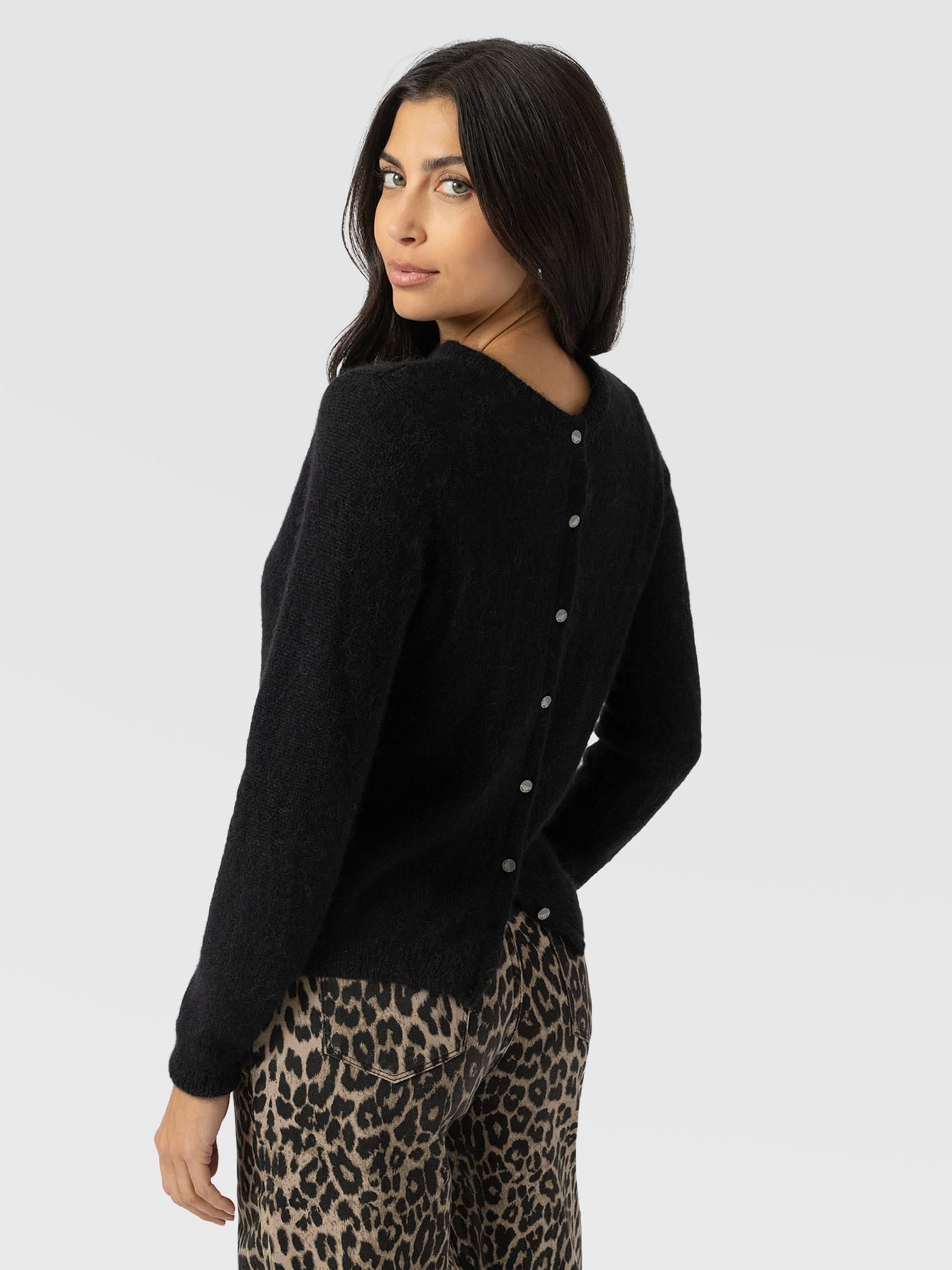 Ariella Cardigan - Black - Women's Jumpers | Saint and Sofia® EU