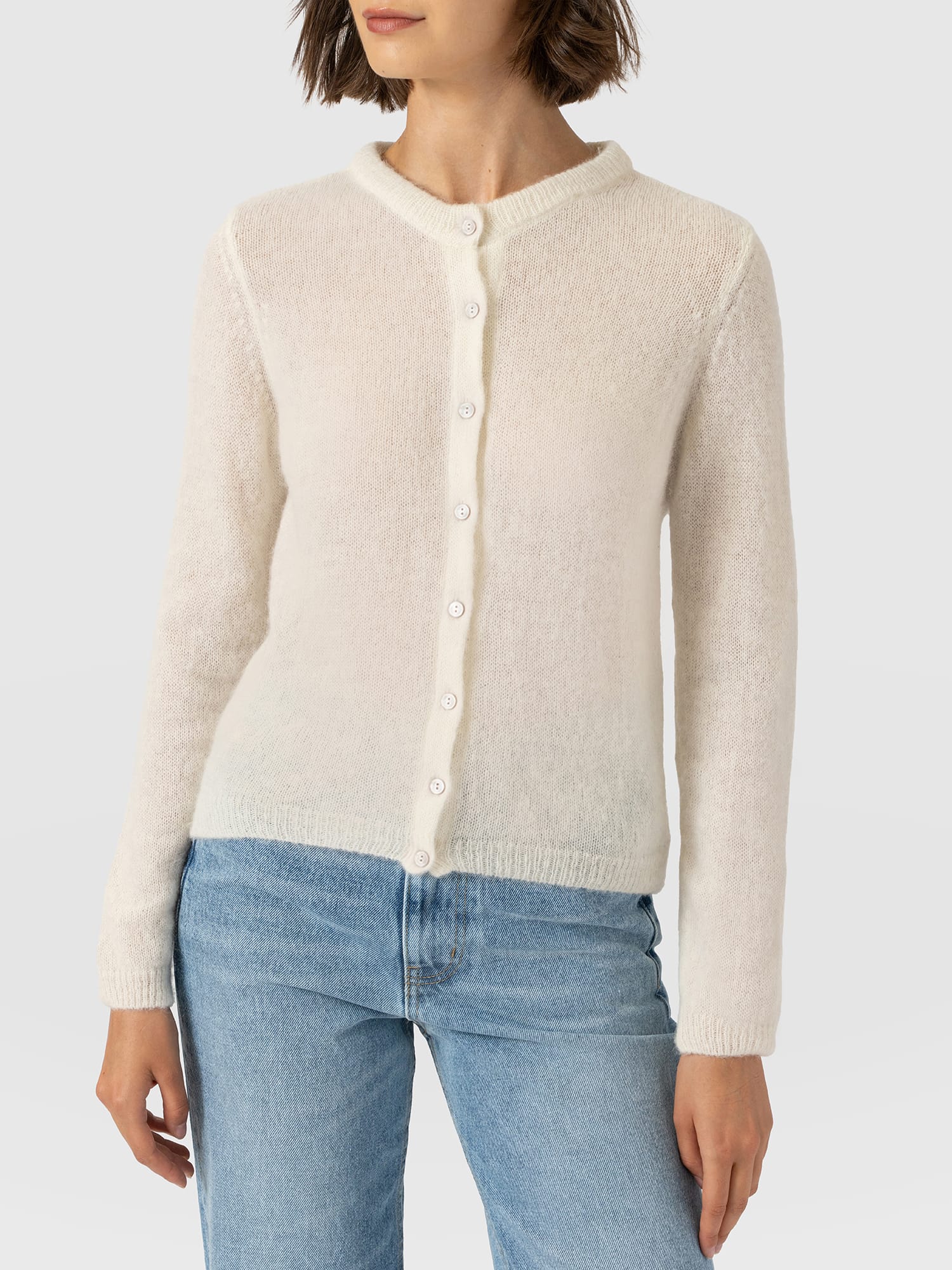 Ariella Cardigan - Cream - Women's Jumpers | Saint and Sofia® EU
