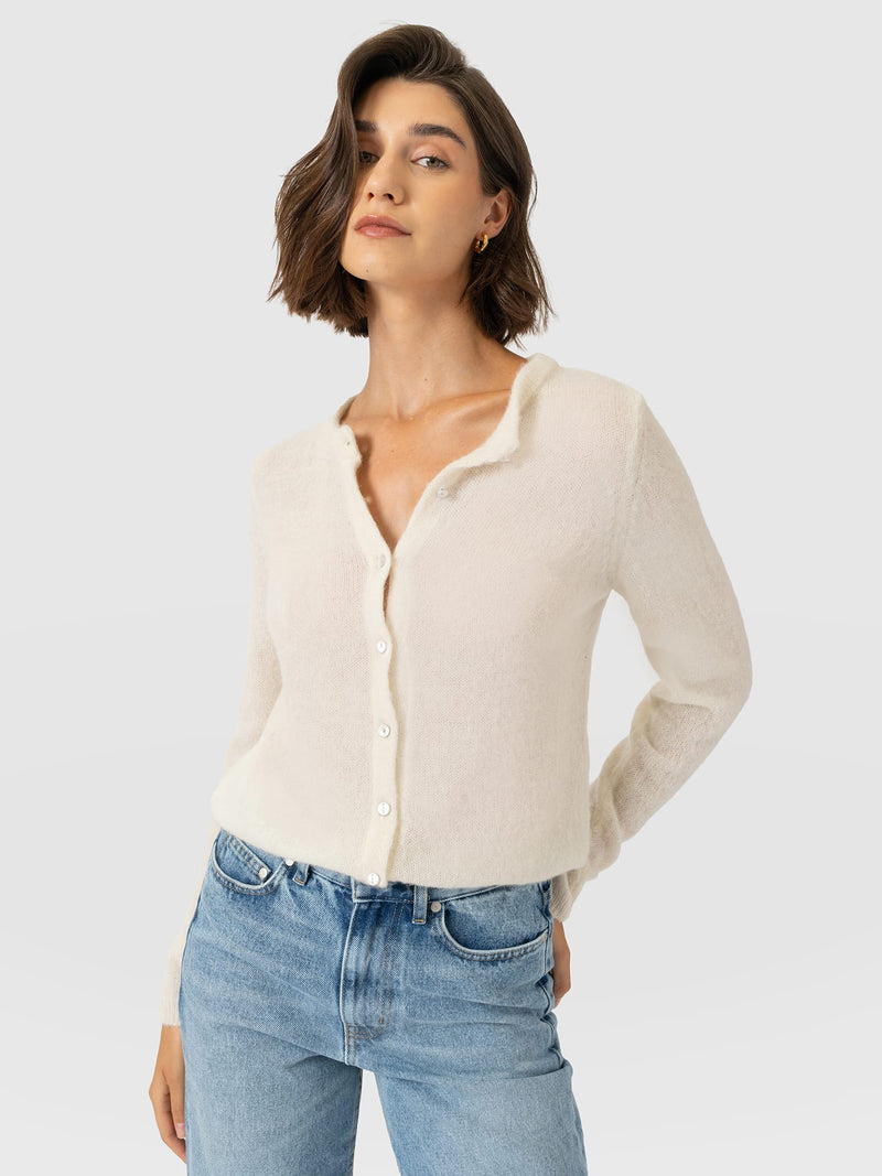 Ariella Cardigan - Cream - Women's Jumpers | Saint and Sofia® EU
