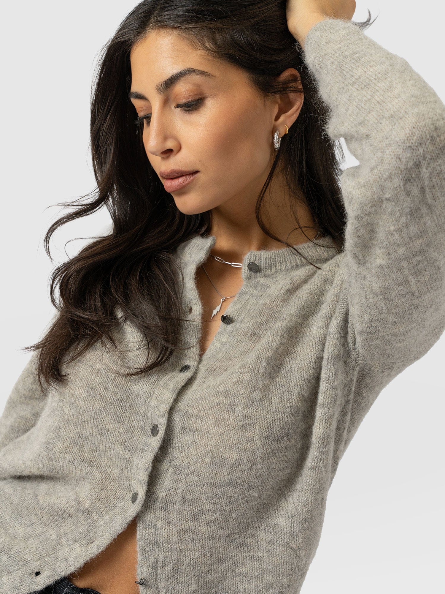 Ariella Cardigan Grey - Women's Cardigans | Saint + Sofia® EU