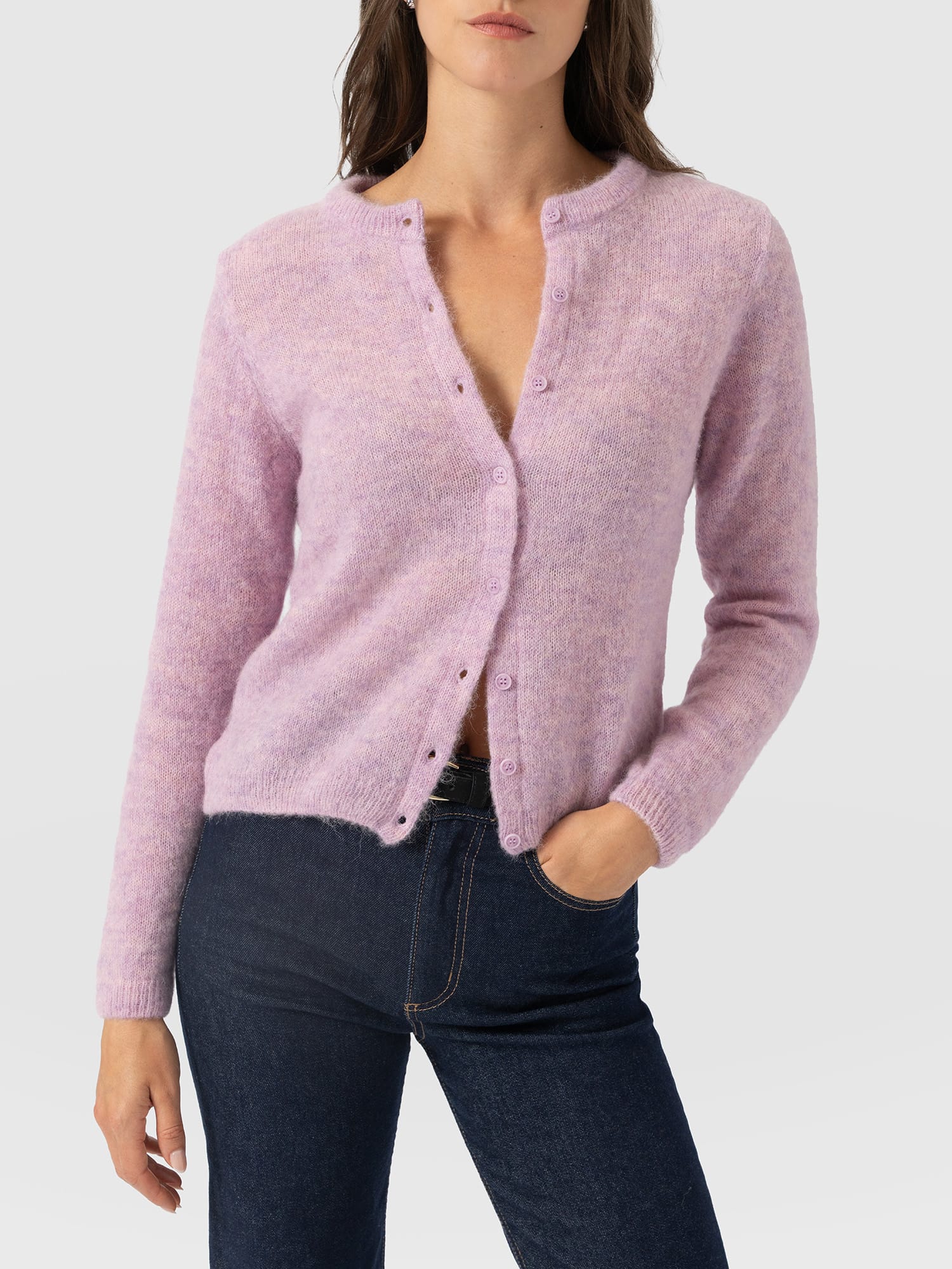 Ariella Cardigan - Lilac Pink - Women's Jumpers | Saint and Sofia® EU