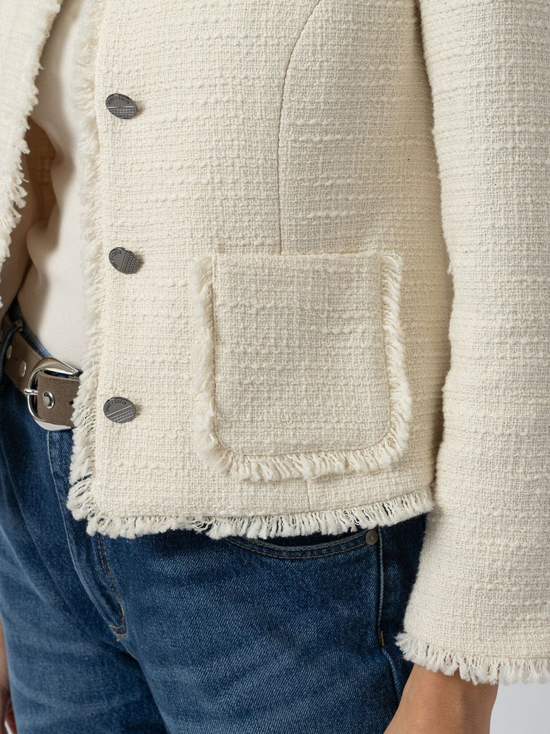 Ashby Jacket - Cream - Women's Jackets | Saint and Sofia® EU