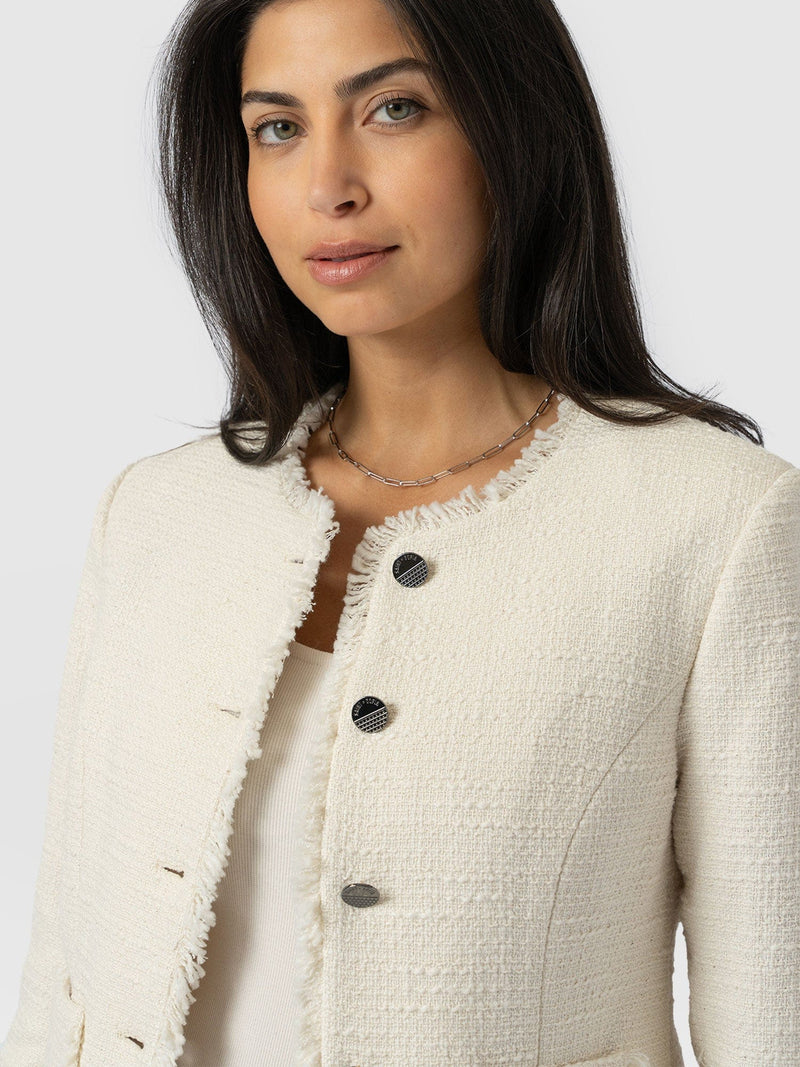 Ashby Jacket - Cream - Women's Jackets | Saint and Sofia® EU