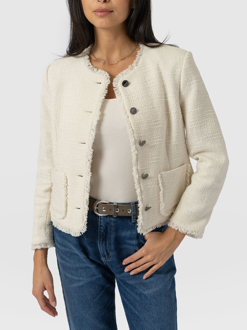 Ashby Jacket - Cream - Women's Jackets | Saint and Sofia® EU