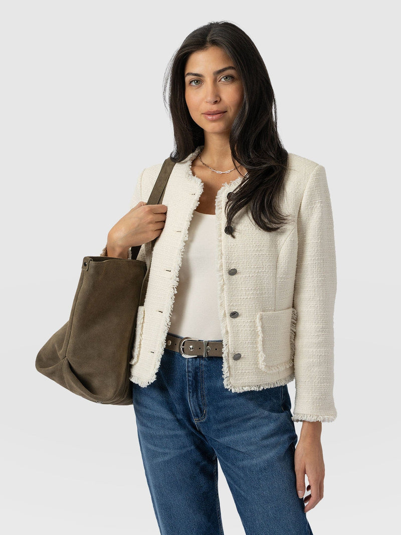 Ashby Jacket - Cream - Women's Jackets | Saint and Sofia® EU