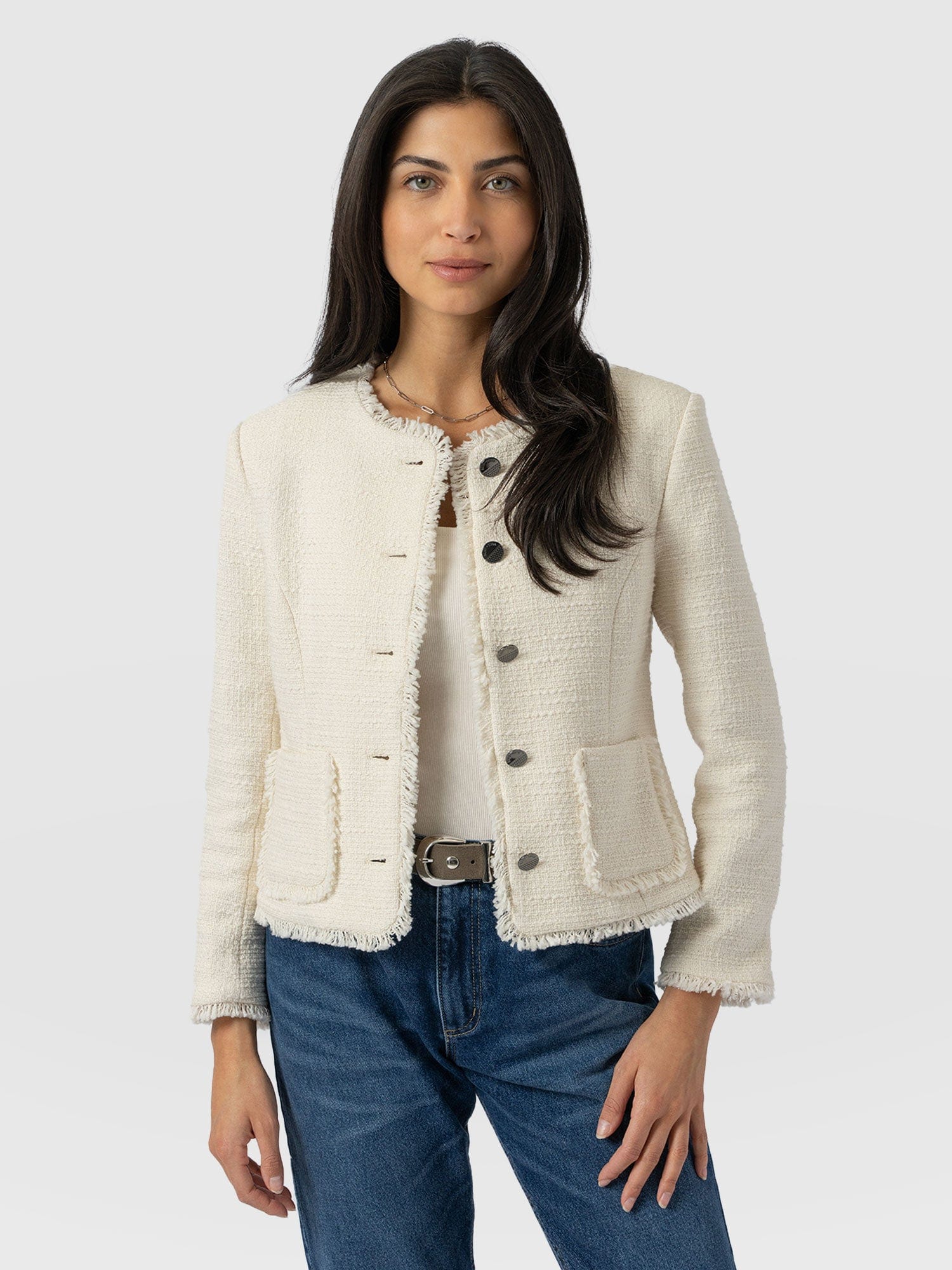 Ashby Jacket - Cream - Women's Jackets | Saint + Sofia® EU