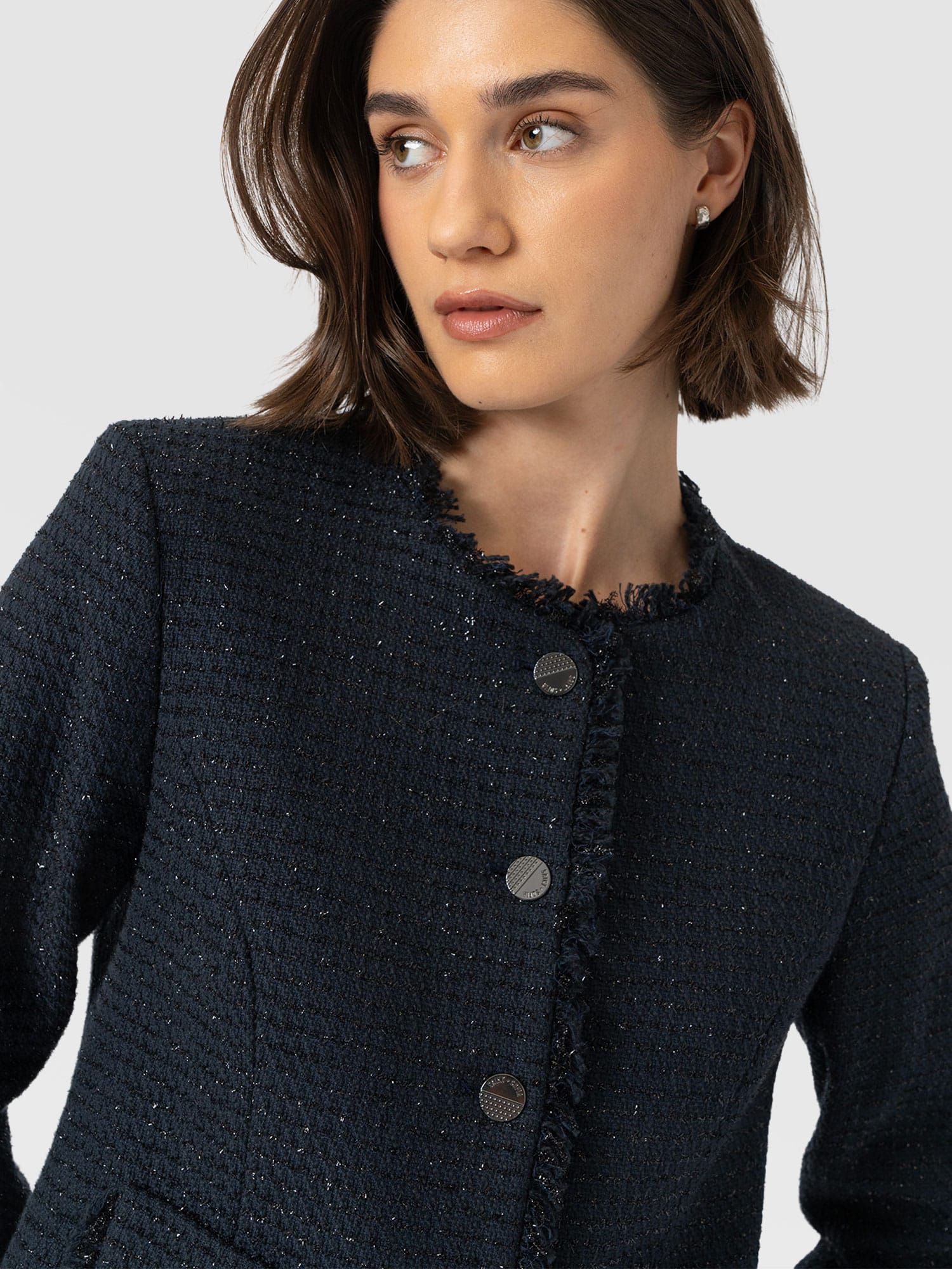 Ashby Jacket Navy - Women's Jackets | Saint and Sofia® EU