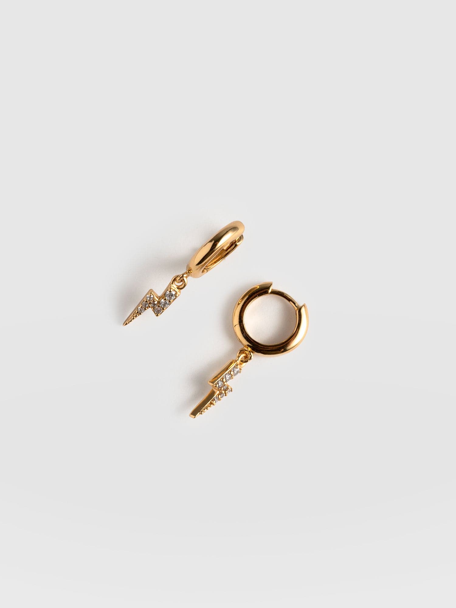 Astral Lightning Charm Drop Earrings Gold - Women's Jewellery | Saint + Sofia® EU