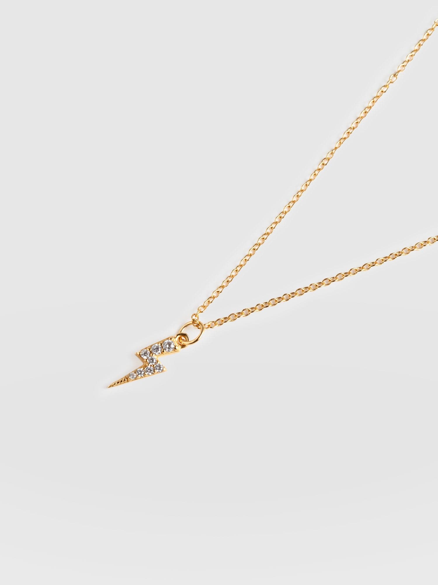 Astral Lightning Charm Necklace Gold - Women's Jewellery | Saint + Sofia® EU