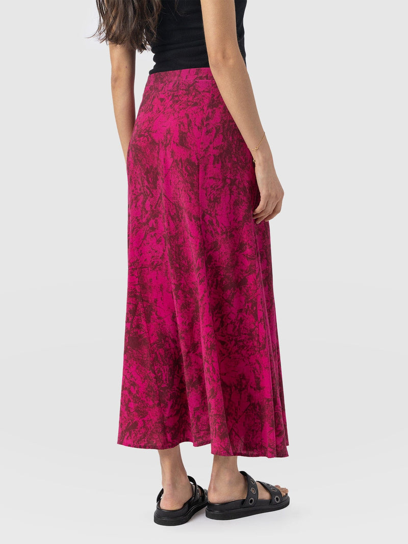 Audrey Skirt Pink Marble - Women's Skirts | Saint + Sofia® EU