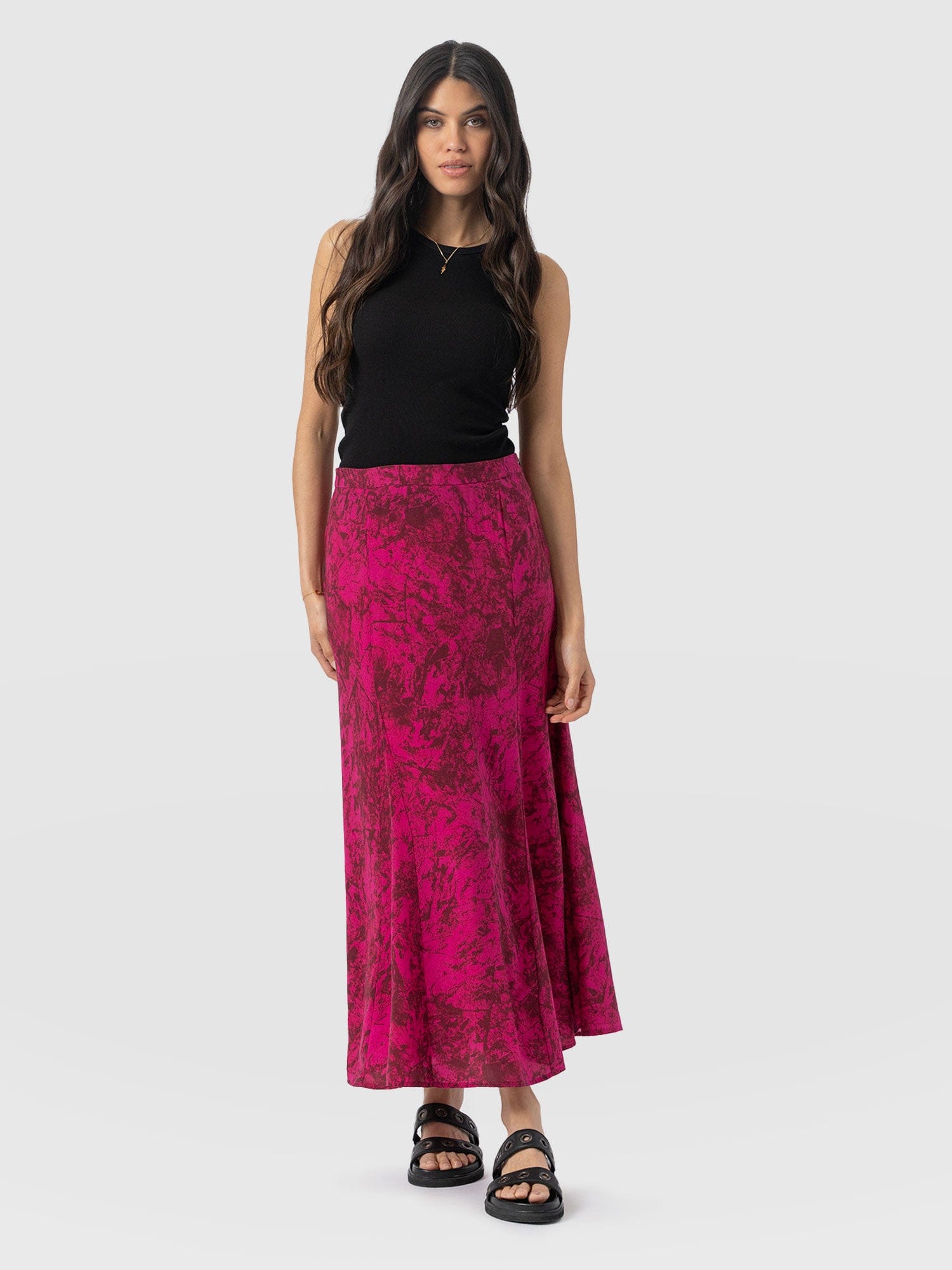 Audrey Skirt Pink Marble - Women's Skirts | Saint + Sofia® EU