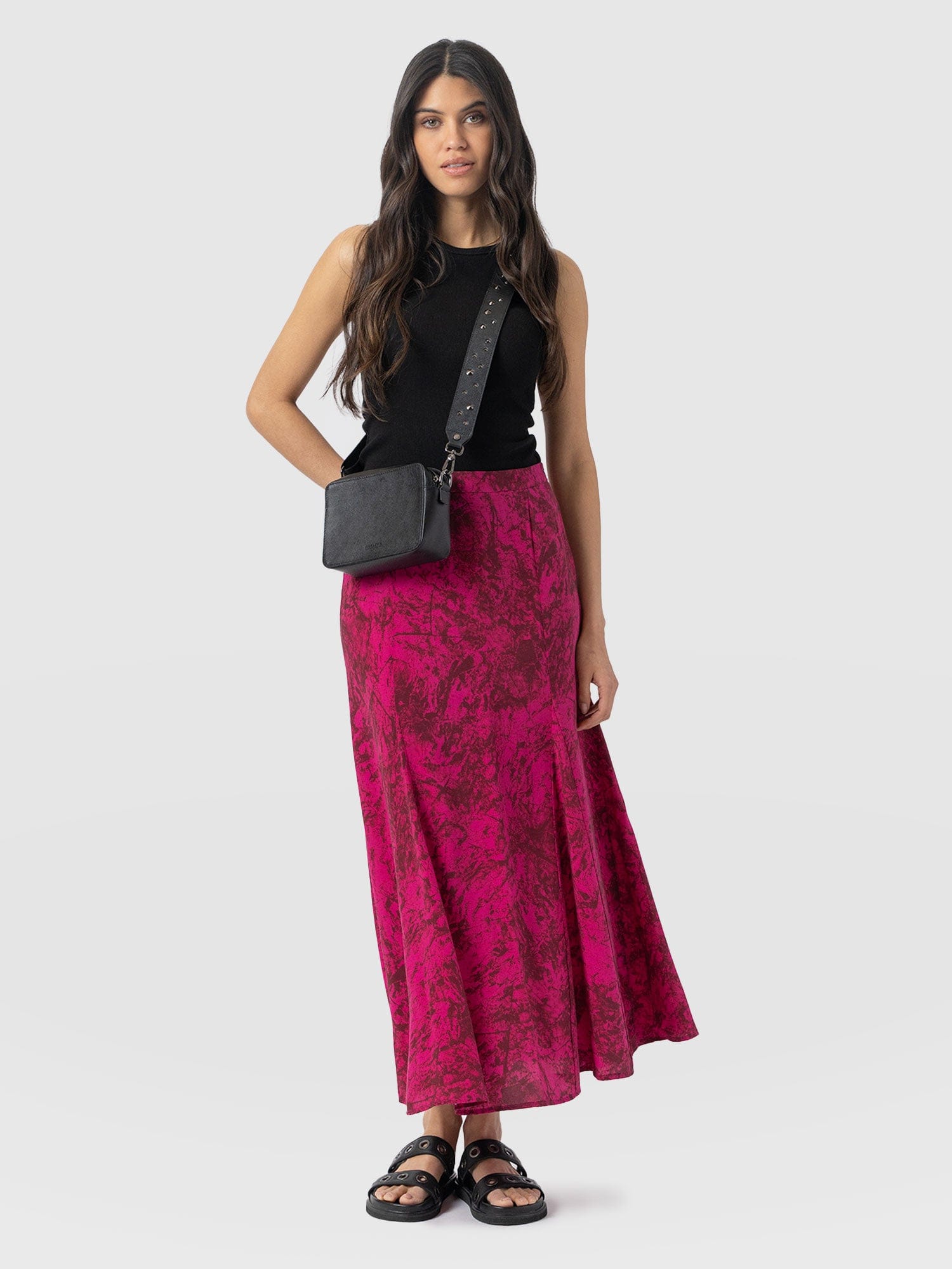 Audrey Skirt Pink Marble - Women's Skirts | Saint + Sofia® EU