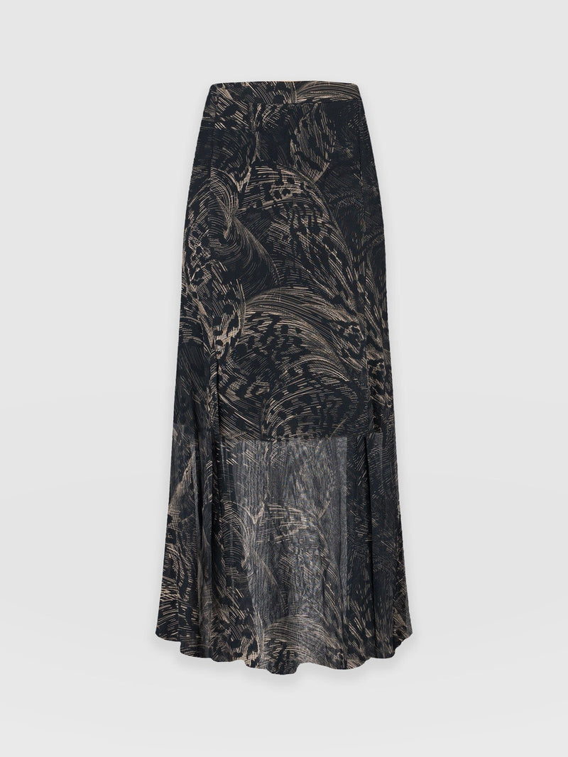 Audrey Skirt Spot Feather - Women's Skirts | Saint and Sofia® EU