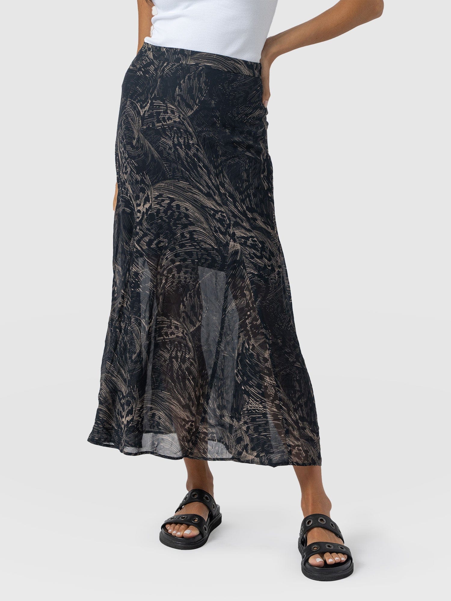 Audrey Skirt Spot Feather - Women's Skirts | Saint + Sofia® EU