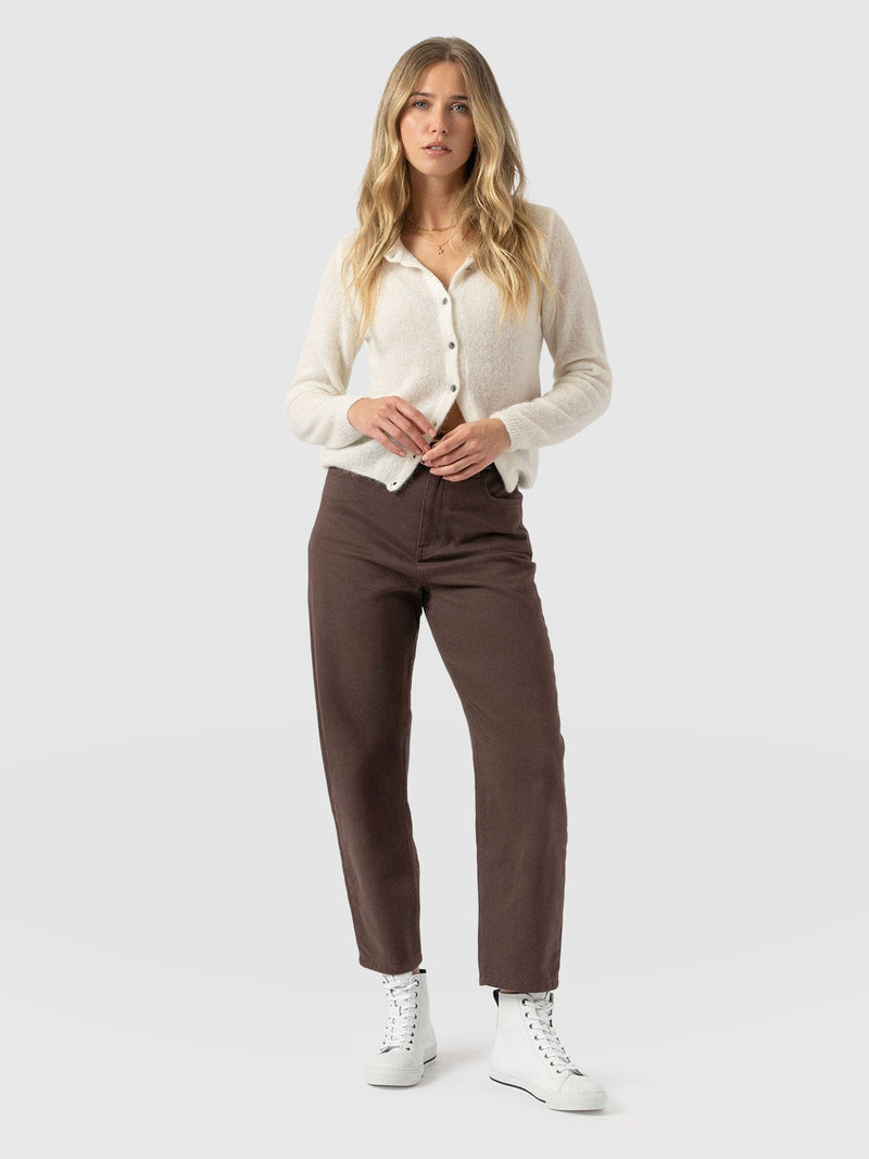 Barrel Leg Jean - Brown - Women's Jeans | Saint + Sofia® EU