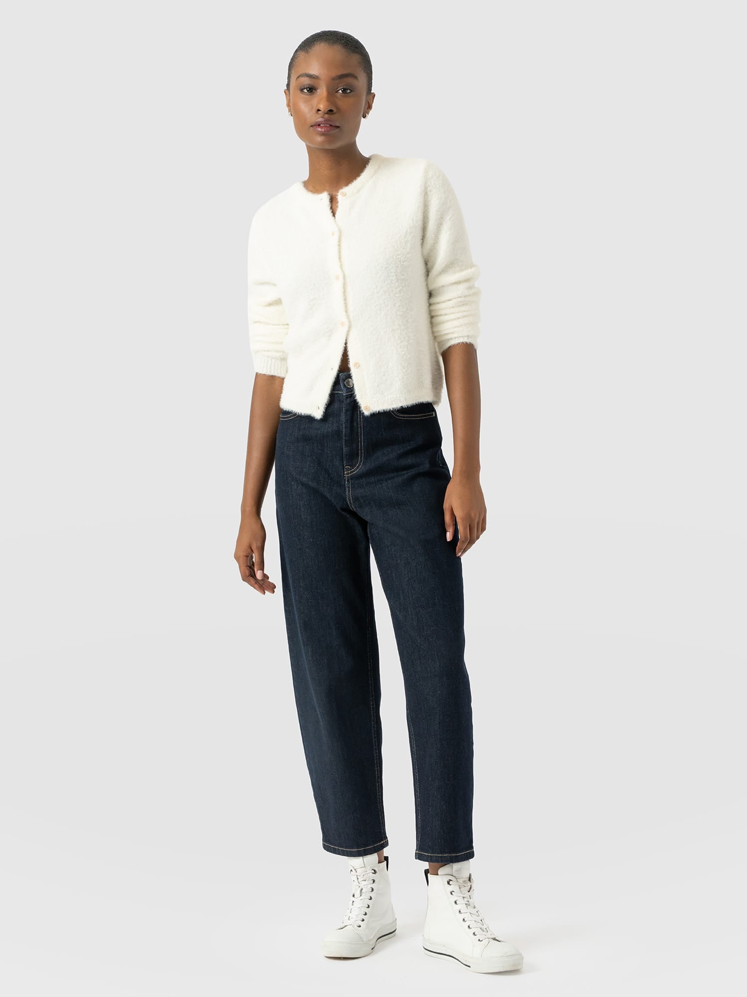 Barrel Leg Jean - Indigo - Women's Jeans | Saint and Sofia® EU