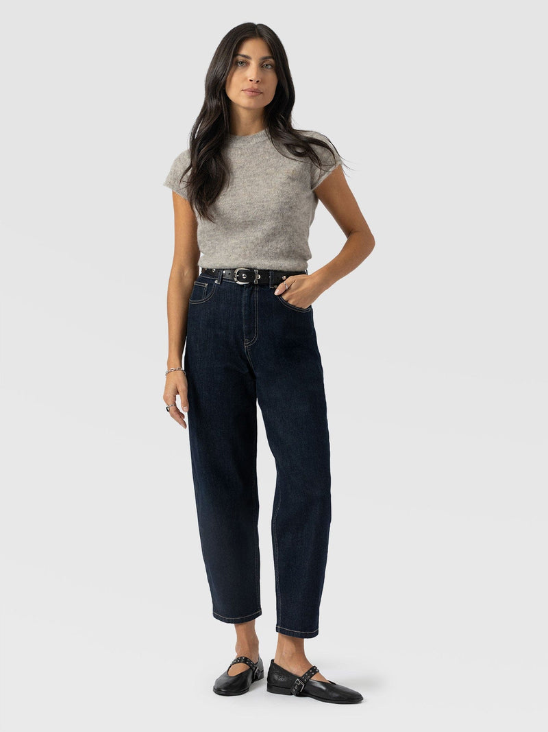 Barrel Leg Jean - Indigo - Women's Jeans | Saint + Sofia® EU
