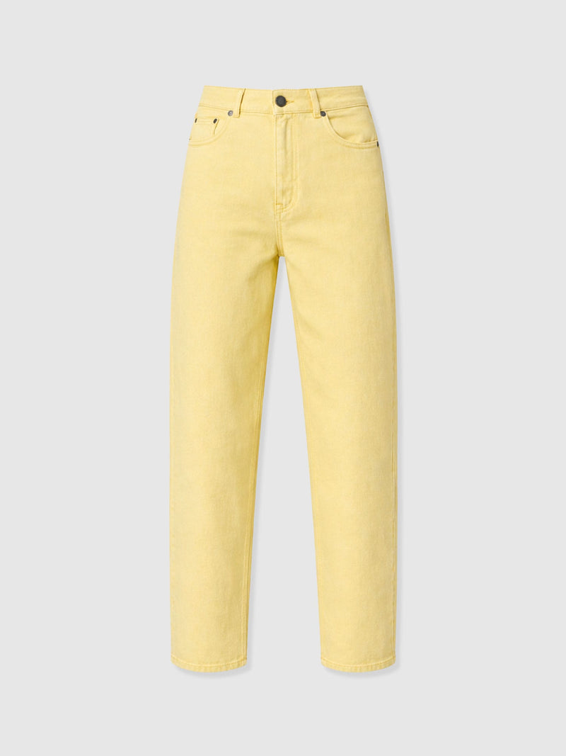 Barrel Leg Jean - Yellow - Women's Jeans | Saint + Sofia® EU