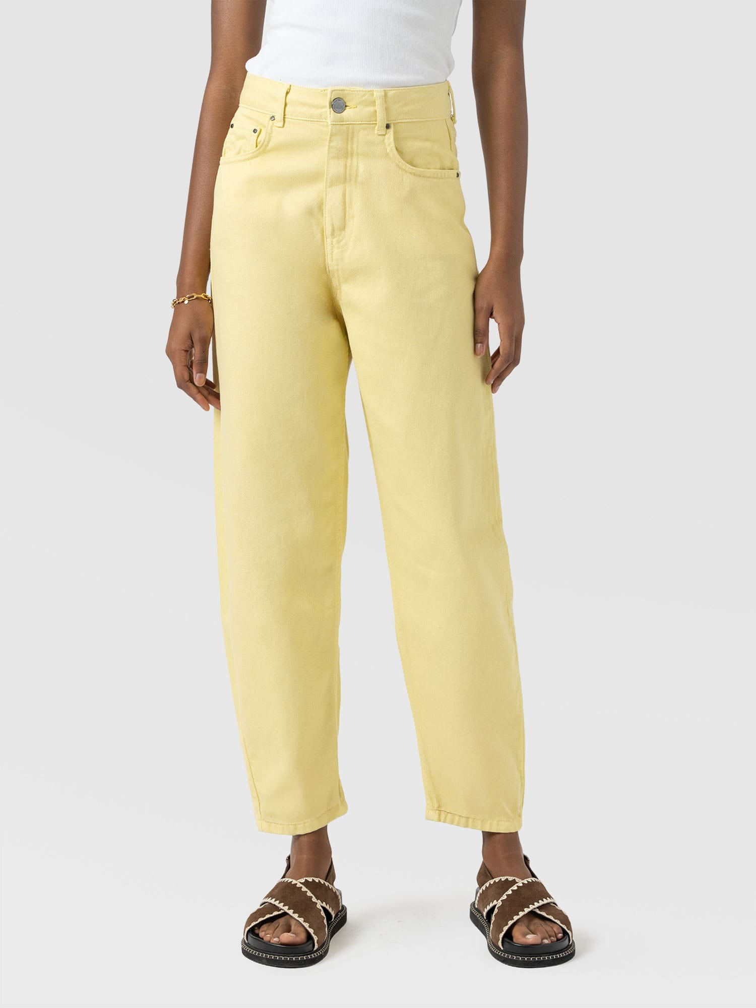 Barrel Leg Jean - Yellow - Women's Jeans | Saint + Sofia® EU
