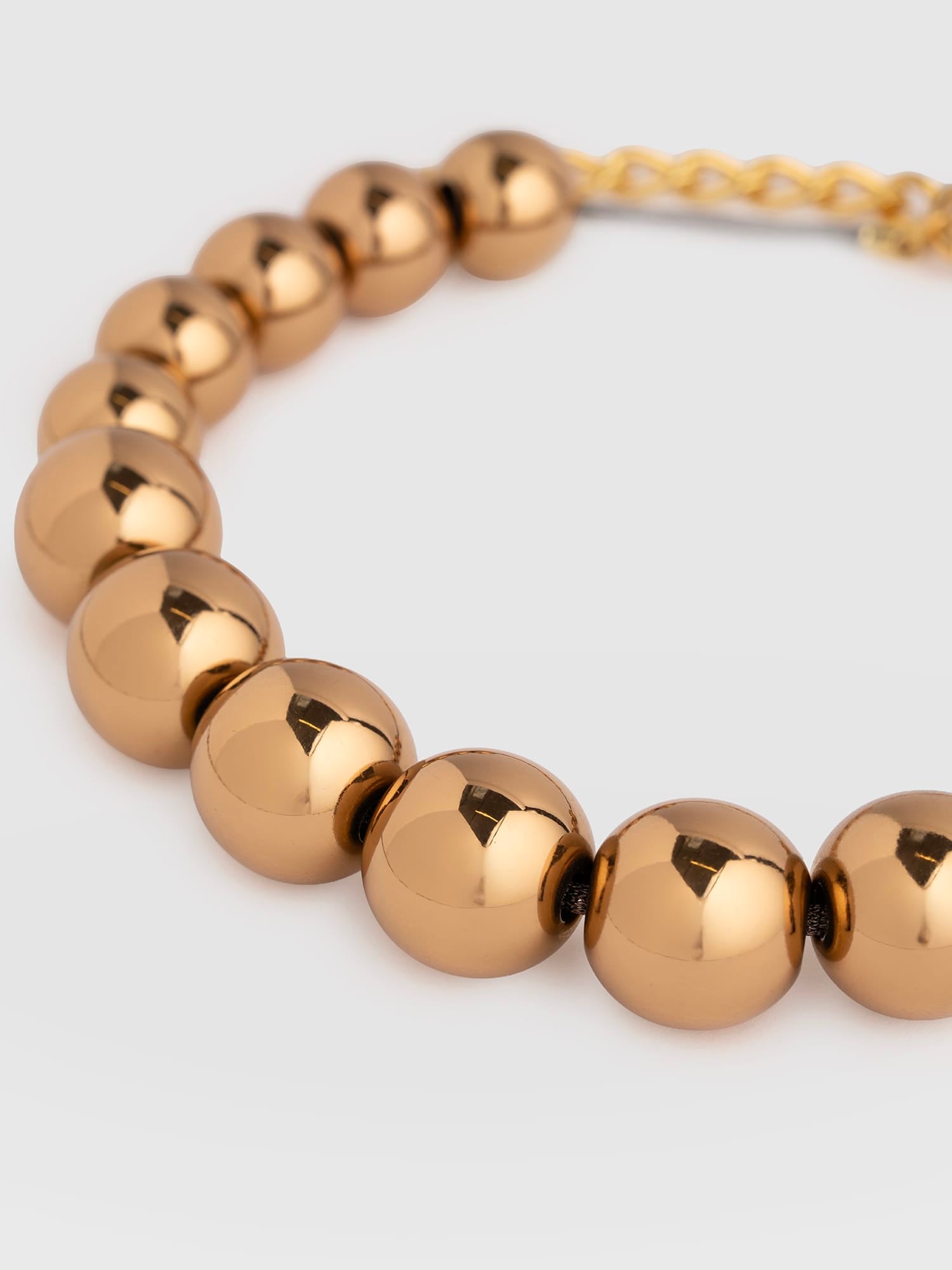 Beaded Necklace - Bronze - Women's Jewellers | Saint and Sofia® EU