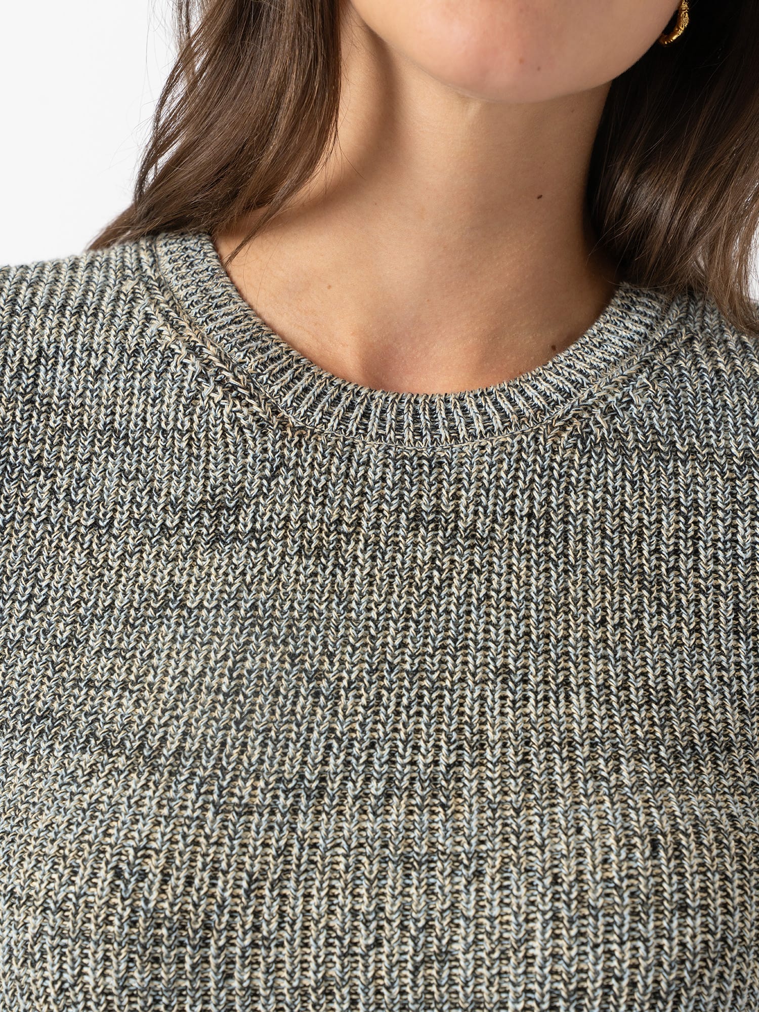Blair Knit Tee - Black/Blue/Yellow - Women's Jumpers | Saint and Sofia® EU