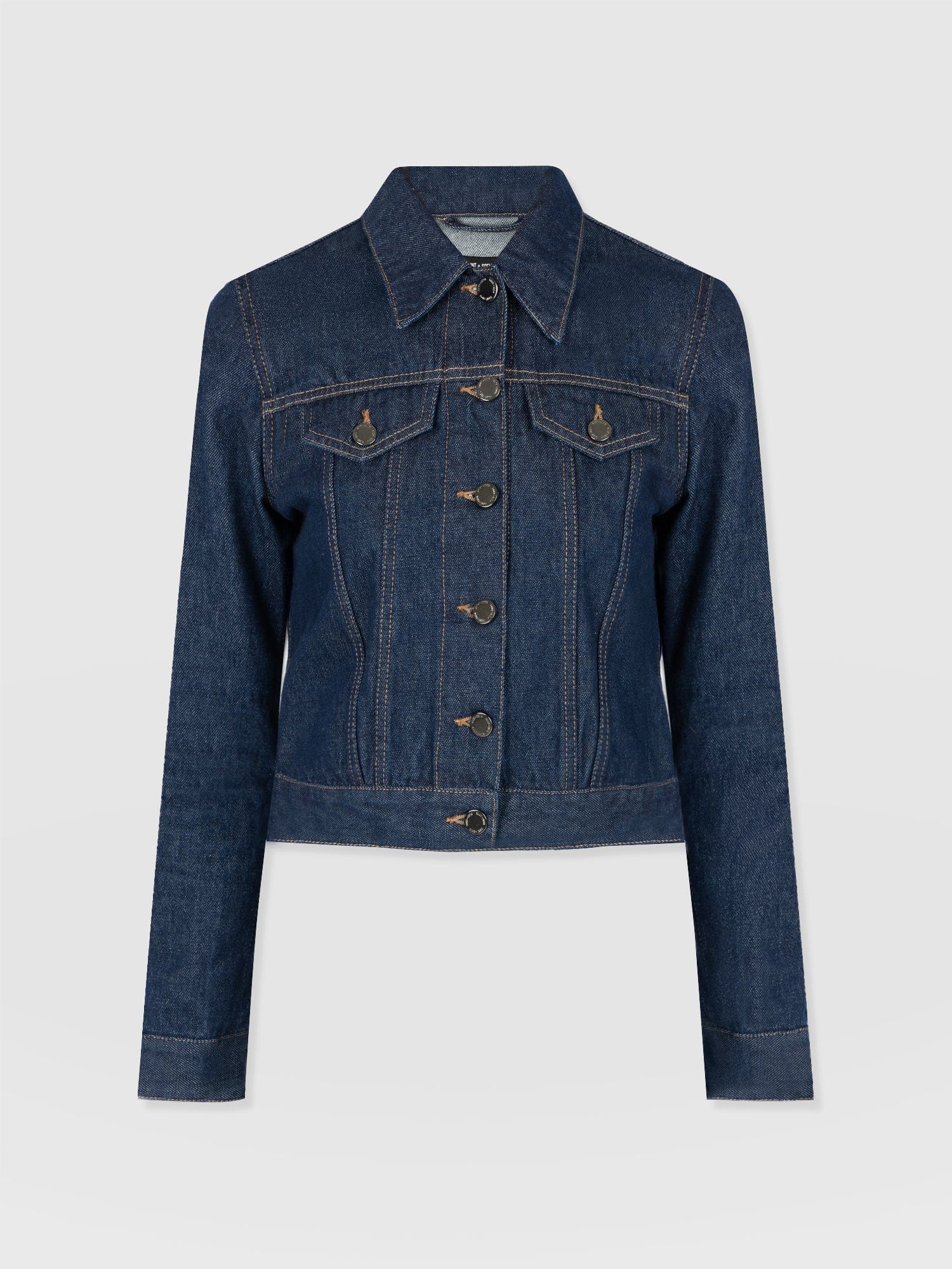 Bowie Denim Jacket - Indigo Blue - Women's Jackets | Saint + Sofia® EU