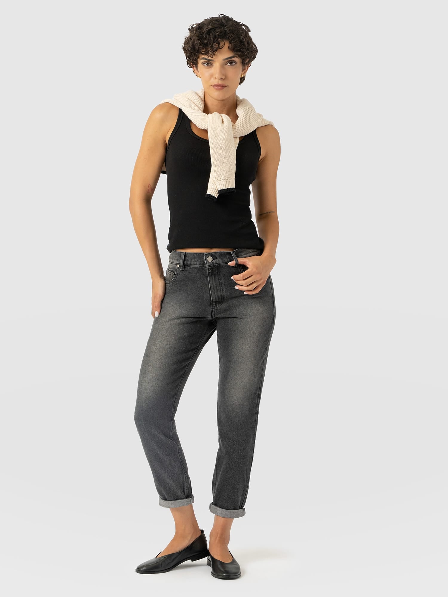 Boyfriend Jeans Black - Women's Jeans | Saint and Sofia® EU