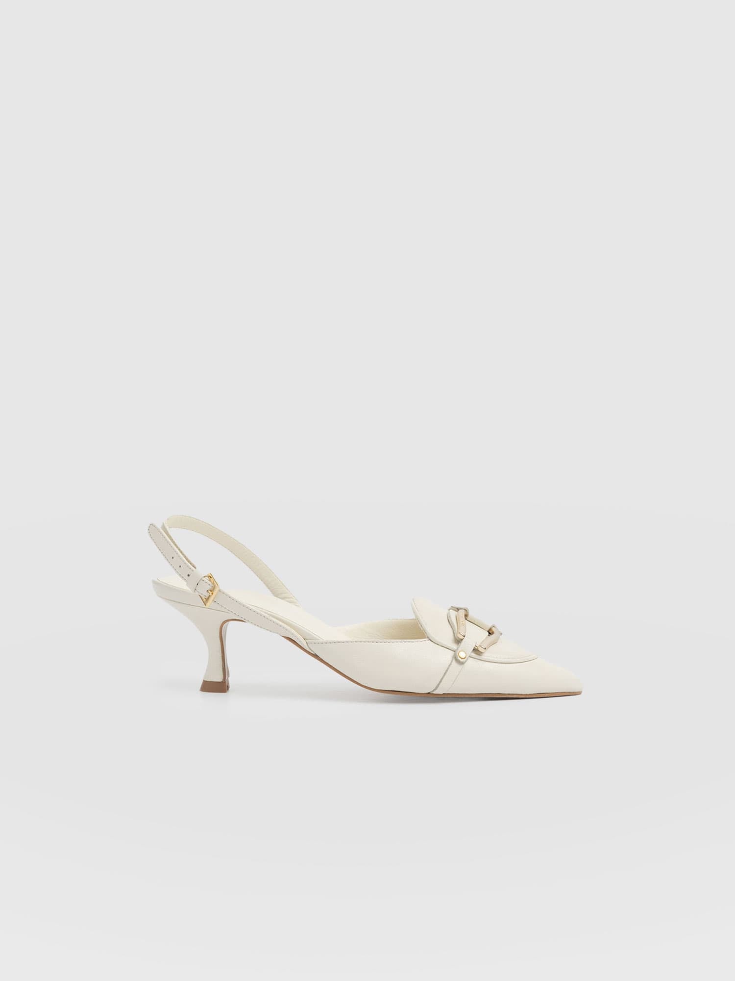 Bridget Sling Back Heels - Cream - Women's Sandalss | Saint + Sofia® EU