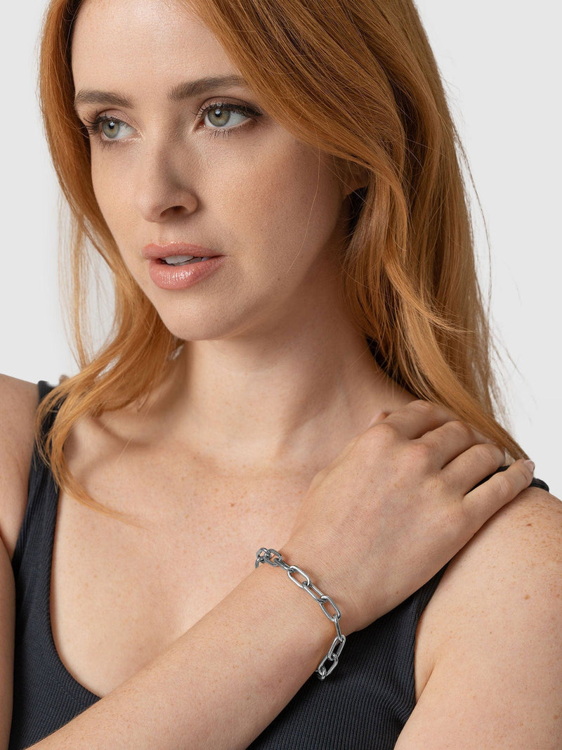 Cable Chain Bracelet Silver - Women's Jewellery | Saint + Sofia® EU