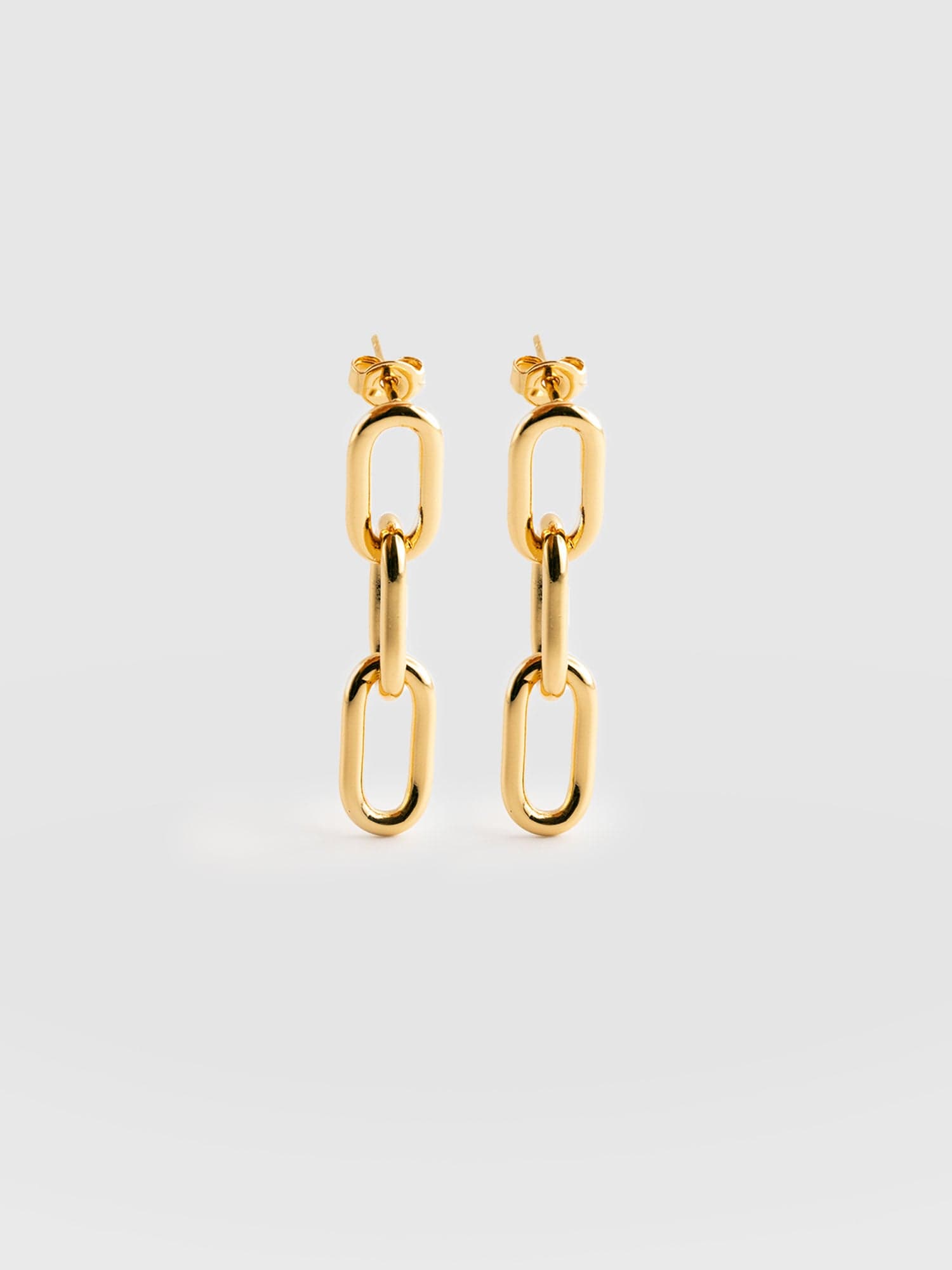 Cable Chain Drop Earrings Gold - Women's Jewellery | Saint + Sofia® EU