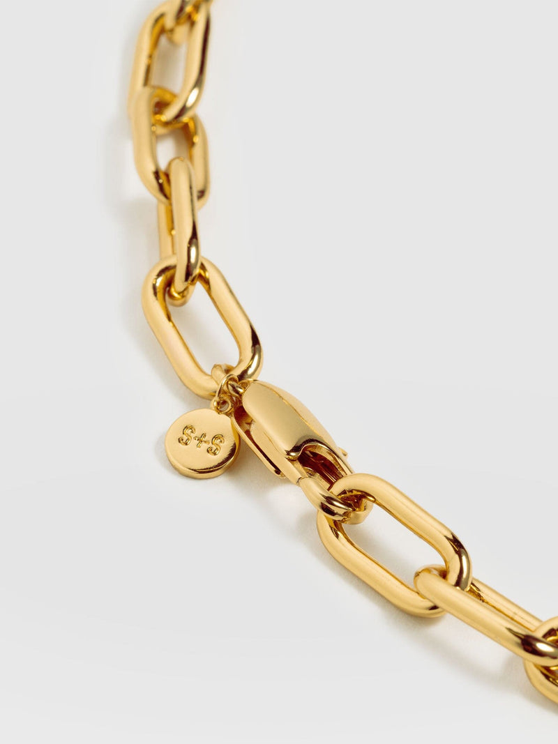 Cable Chain Necklace Gold - Women's Jewellery | Saint + Sofia® EU