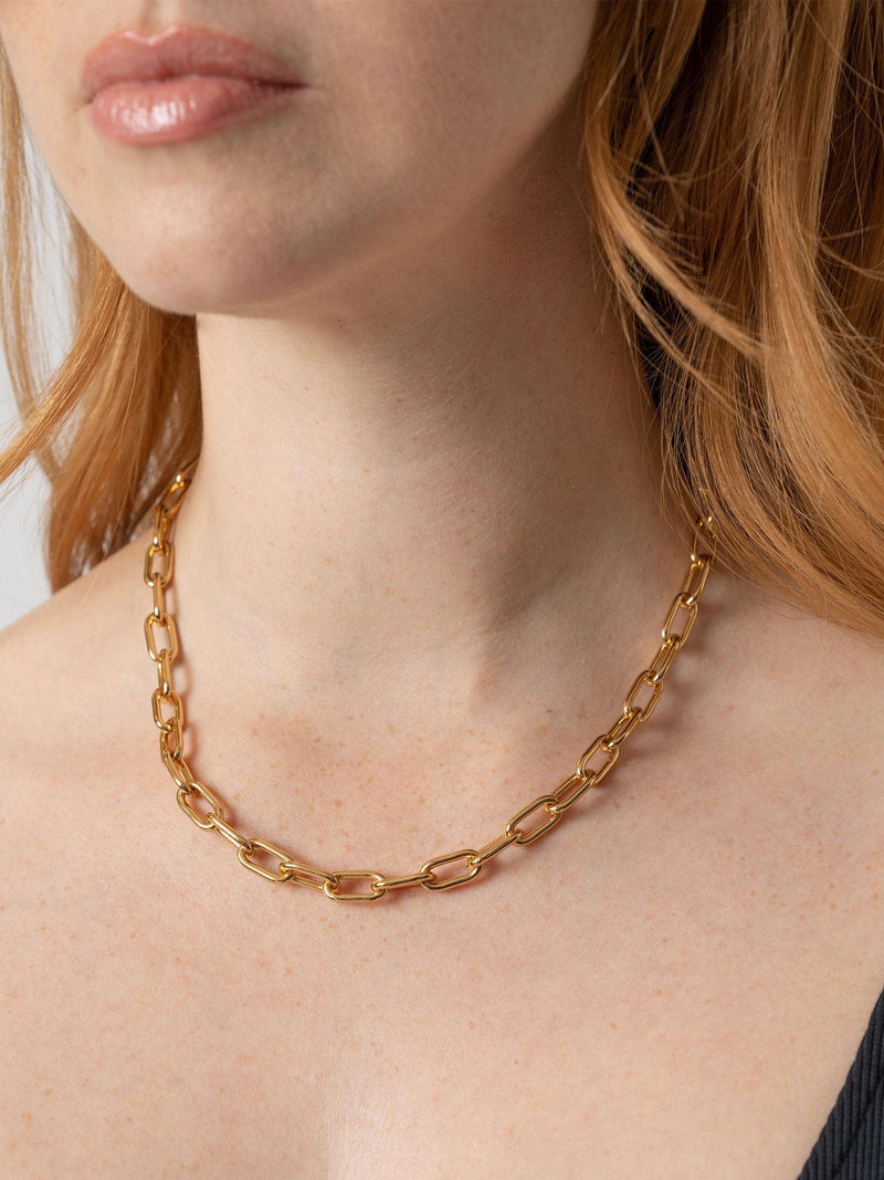 Cable Chain Necklace Gold - Women's Jewellery | Saint + Sofia® EU