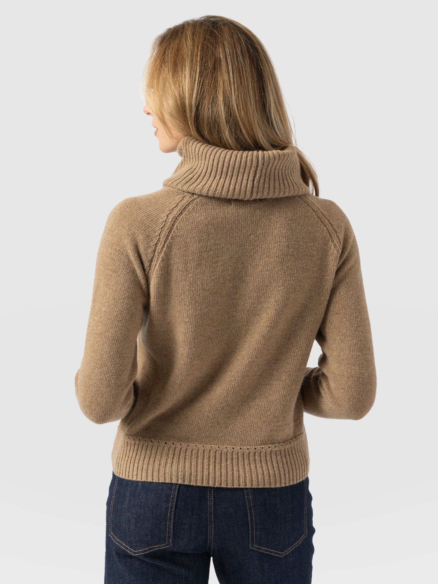 Cambridge Cashmere Jumper Beige - Women's Jumpers | Saint + Sofia® UK