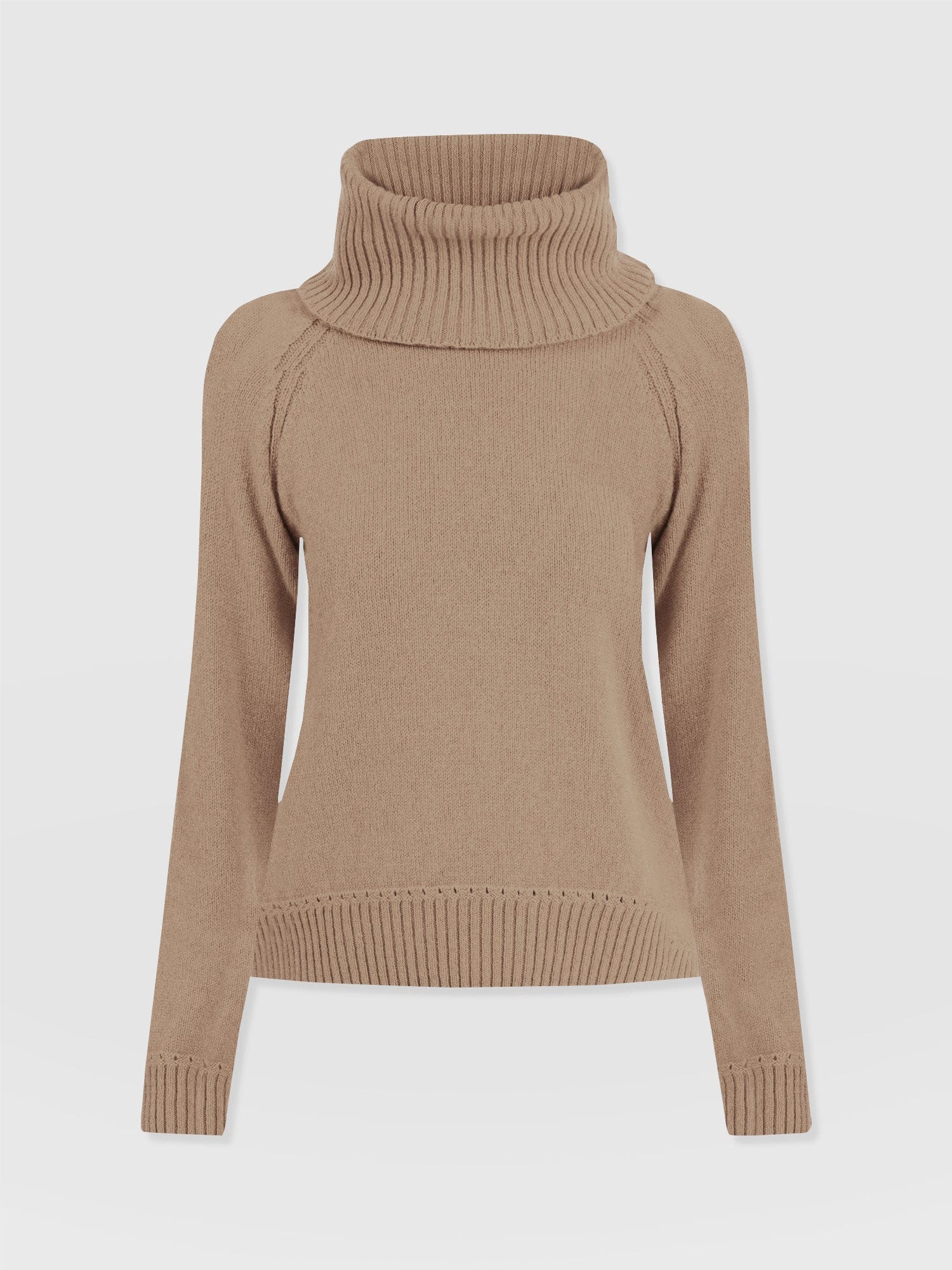 Cambridge Cashmere Jumper Beige - Women's Jumpers | Saint + Sofia® UK