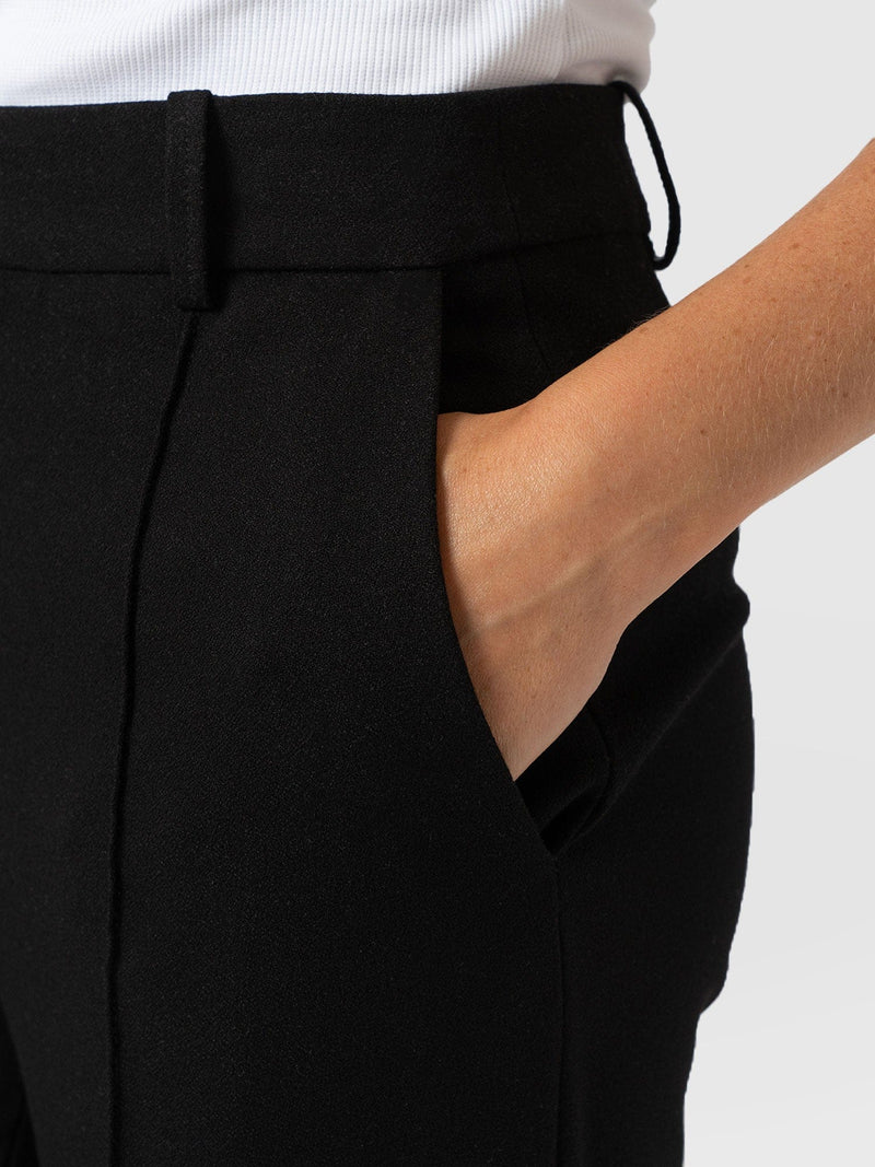 Cambridge Tailored Wide Leg Pant Black - Women's Trousers | Saint + Sofia® EU