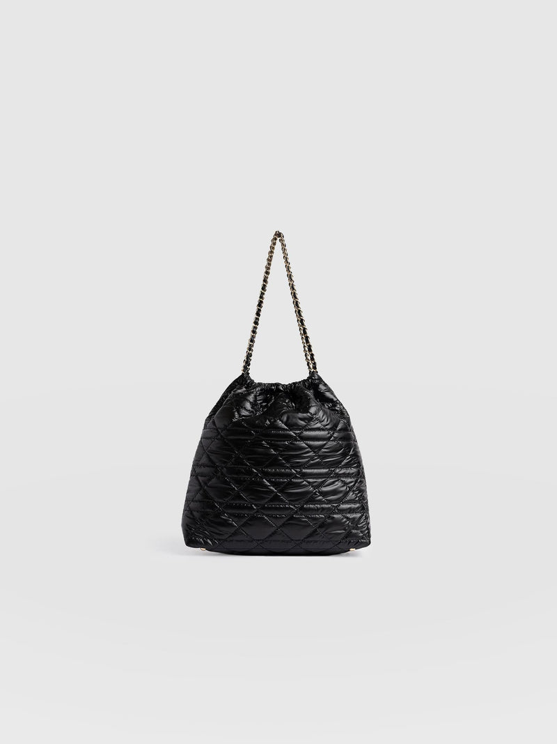 Camilla Drawstring Tote Bag Black - Women's Bags | Saint + Sofia® EU