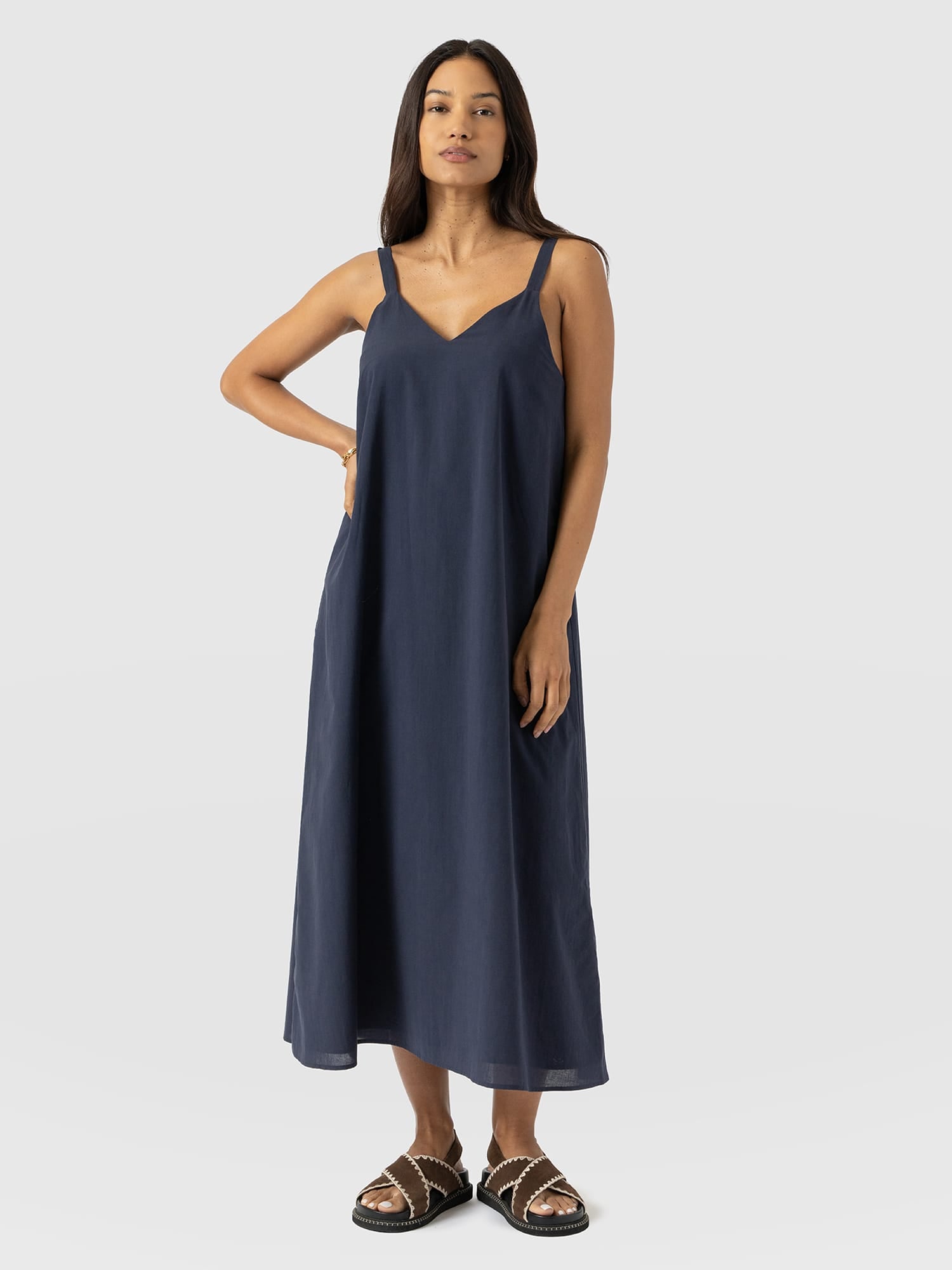 Candice A - Line Dress - Navy - Women's Dresses | Saint + Sofia® EU