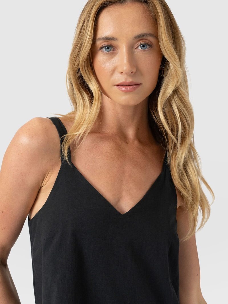 Candice A - Line Mini Dress - Black - Women's Dresses | Saint and Sofia® EU