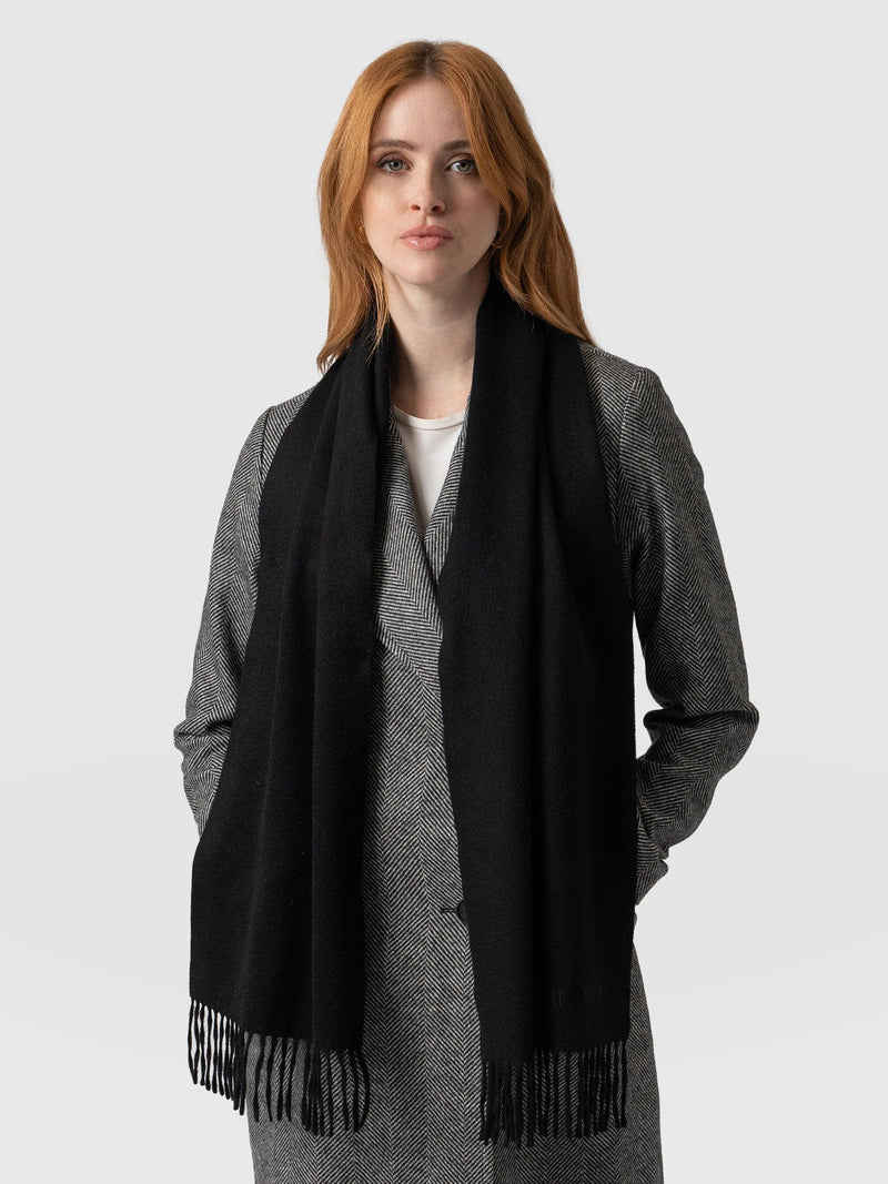 Cashmere Scarf Black - Women's Scarf | Saint + Sofia® EU